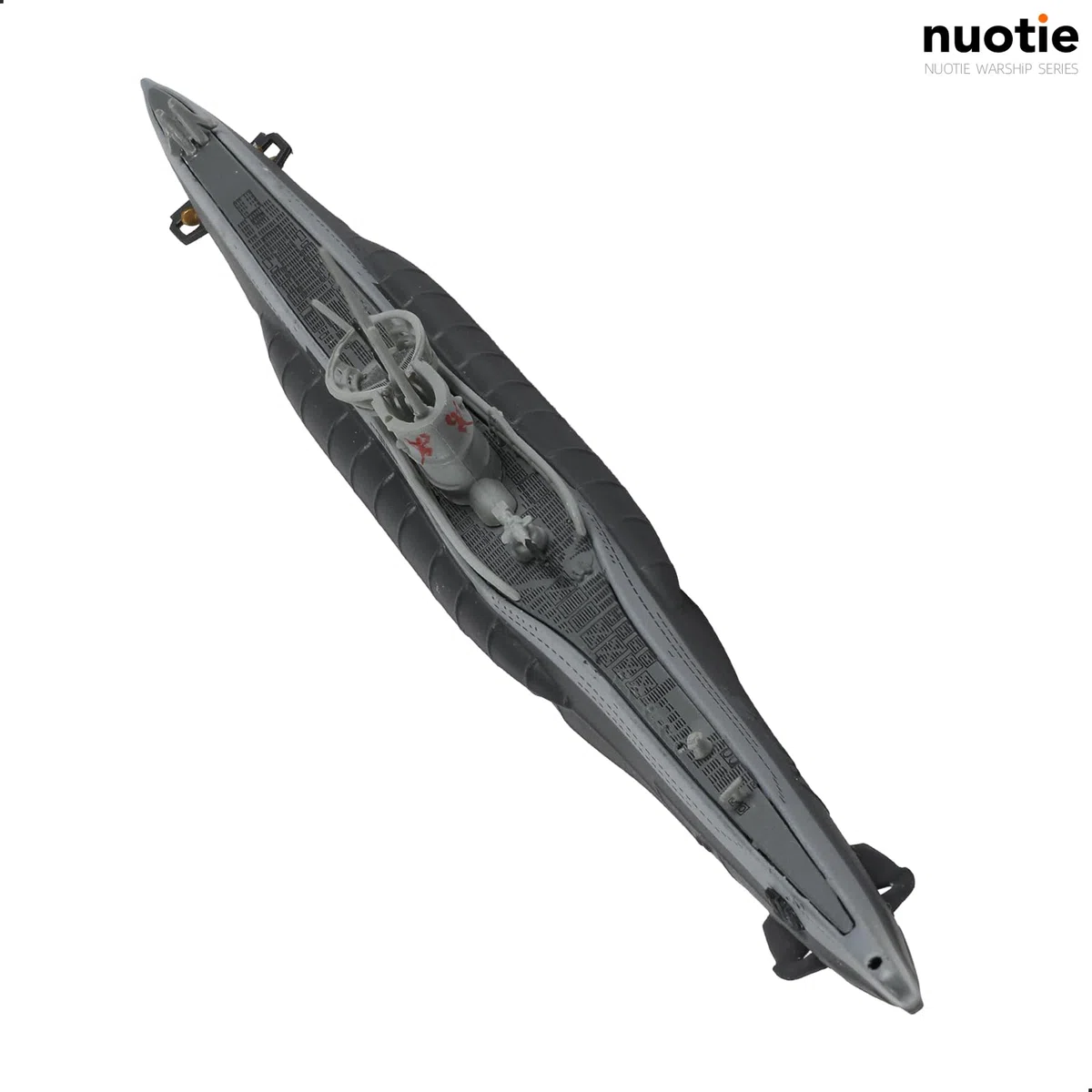 NUOTIE 1/350 U-552-1941 - Modelo militar alemán Kriegsmarine Submarino de la Segunda Guerra Mundial Roter Teufel U-Boat modelo Warld War II aleación de metal fundido a presión con soporte de