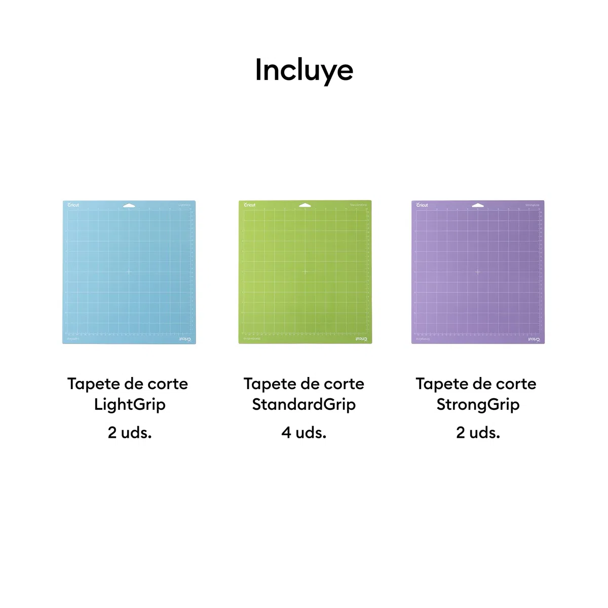 Cricut Paquete variado de alfombrillas de 12 x 12 pulgadas (paquete de 8)