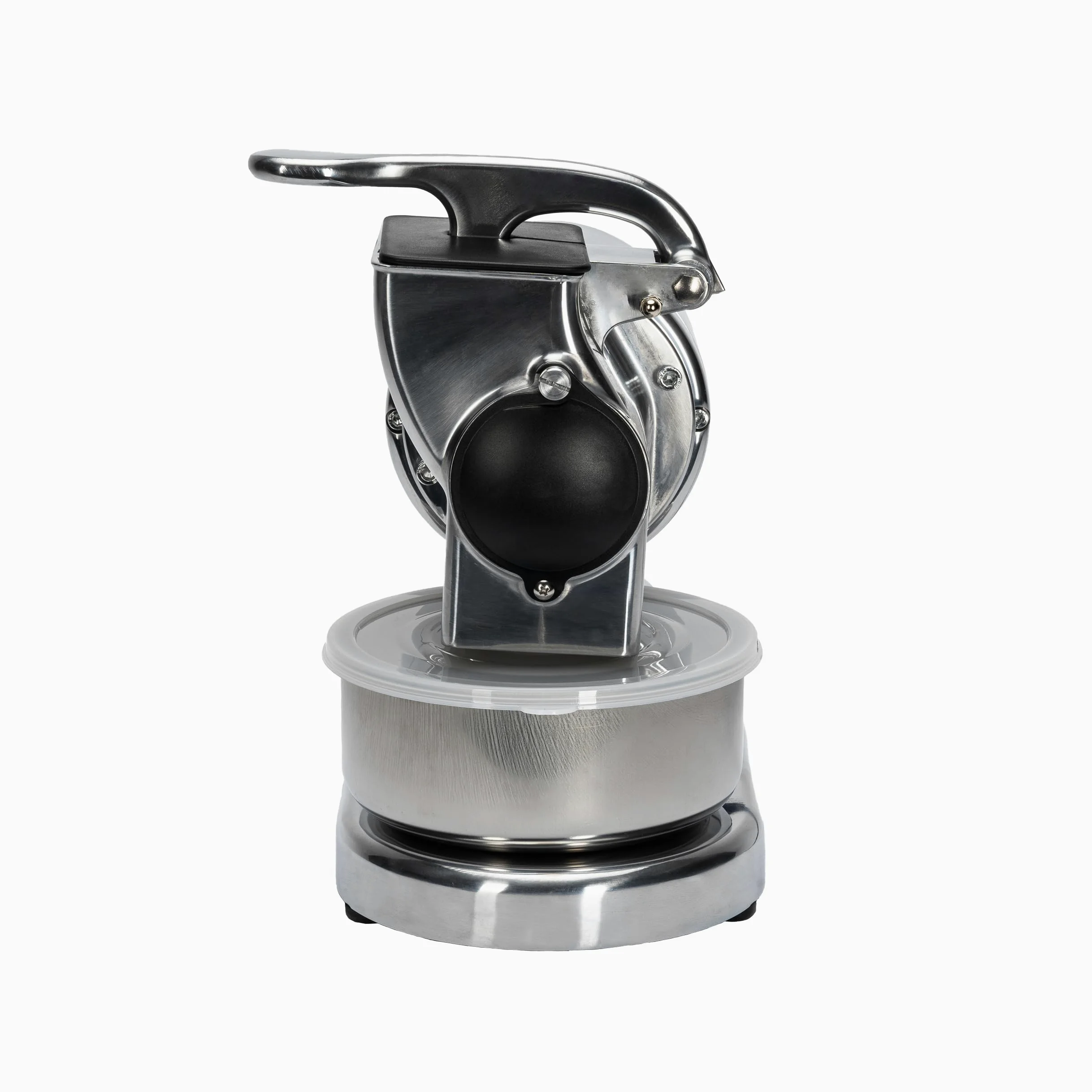 RGV Rallador eléctrico Maxi Essential, fabricado en Italia, rodillo profesional de acero inoxidable extraíble y apto para lavavajillas, plateado, 450 W
