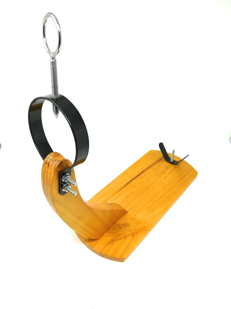 Royal Home - Soporte Jamonero - Jamonero de Madera Desmontable - Soporte para Pata de Jamón - Madera de Pino