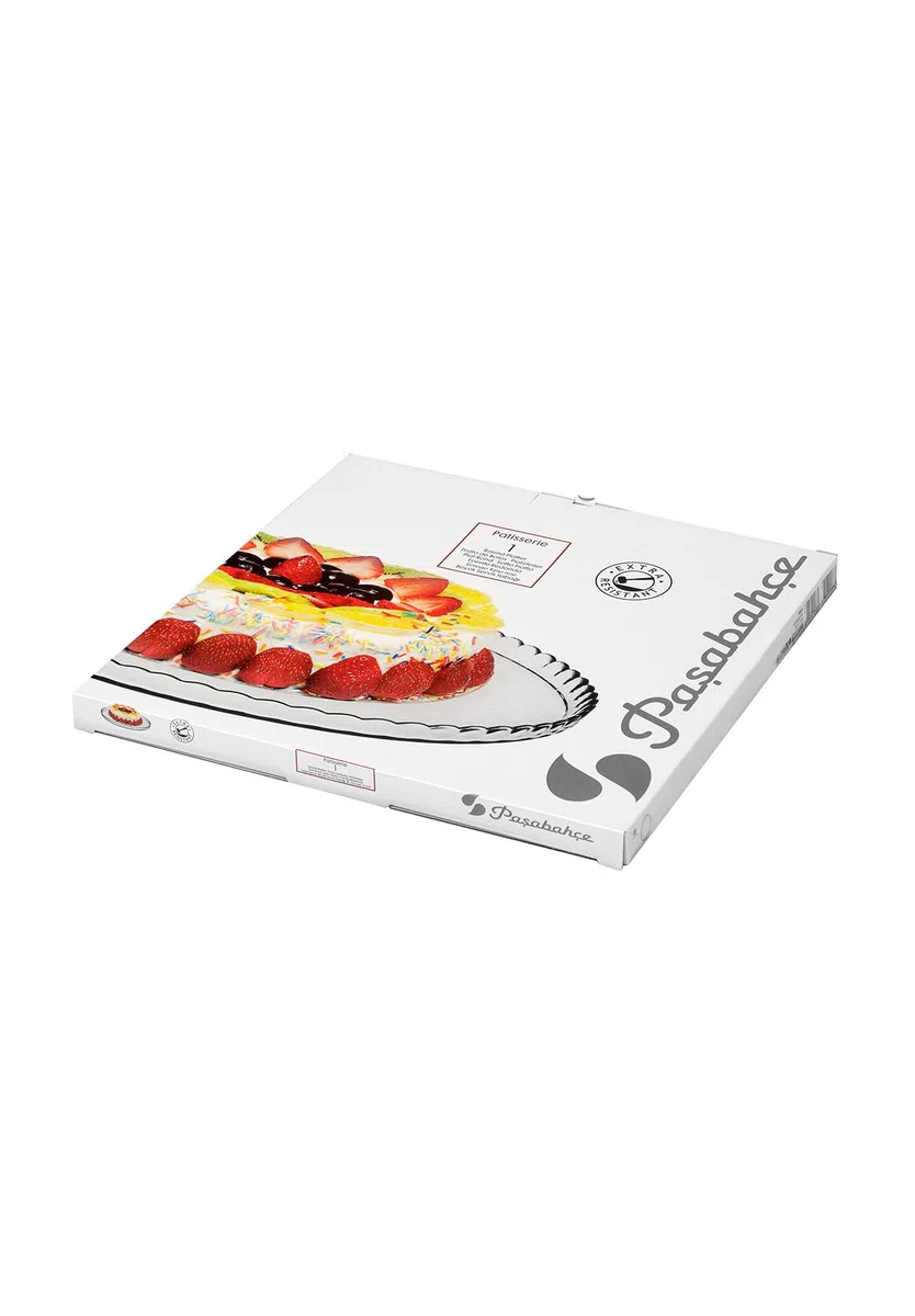 Pasabahce 10345 Patisserie Plato para Tarta de Cristal, 32 cm