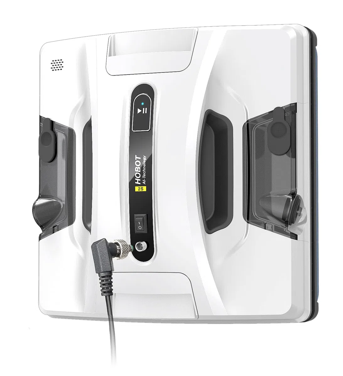 HOBOT - 2S Robot Limpiacristales Inteligente con Doble Sistema de Pulverización Automático Doble Spray - Sistemas de Seguridad - Control por App - Incluye Líquido Limpia Cristales