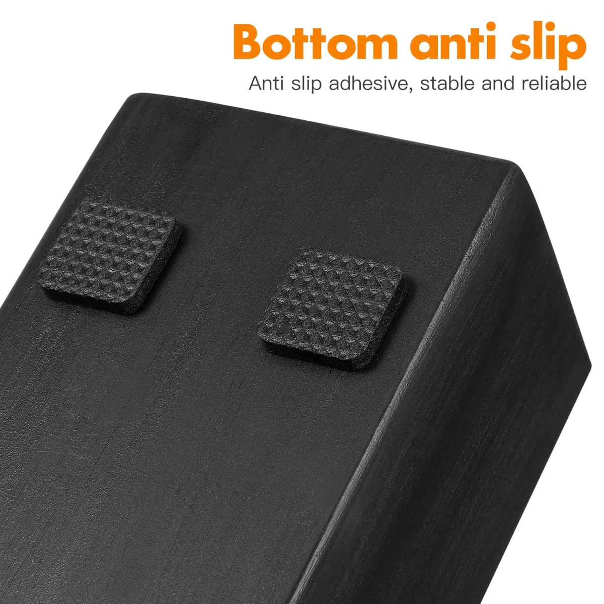 DoiTOOL - Marco de soporte de base de espejo de suelo de lujo ligero de madera maciza soporte espejo de madera soportes de exhibición de cruces de espejo para base antideslizante Cuerpo agarrar