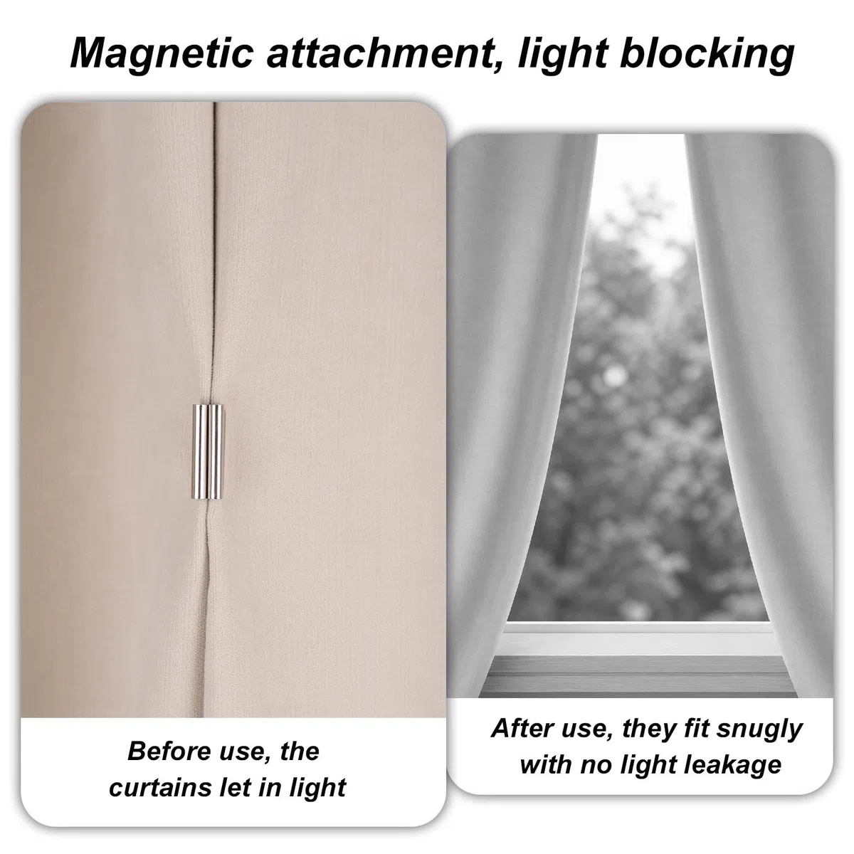 32uds Clips Magnéticos Cortinas, Clips de Cierre Magnéticos Cortinas Ducha No Requieren Taladro Ideales para Oficina Hogar Baño Dormitorio y Patio