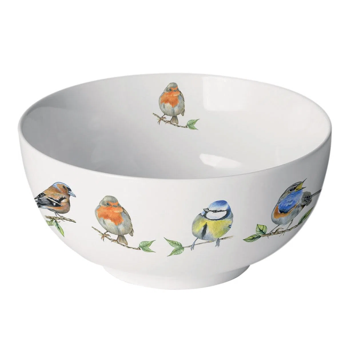 Ambiente Cuenco para cereales, 0,4 l – 14 cm, especies de aves, porcelana china