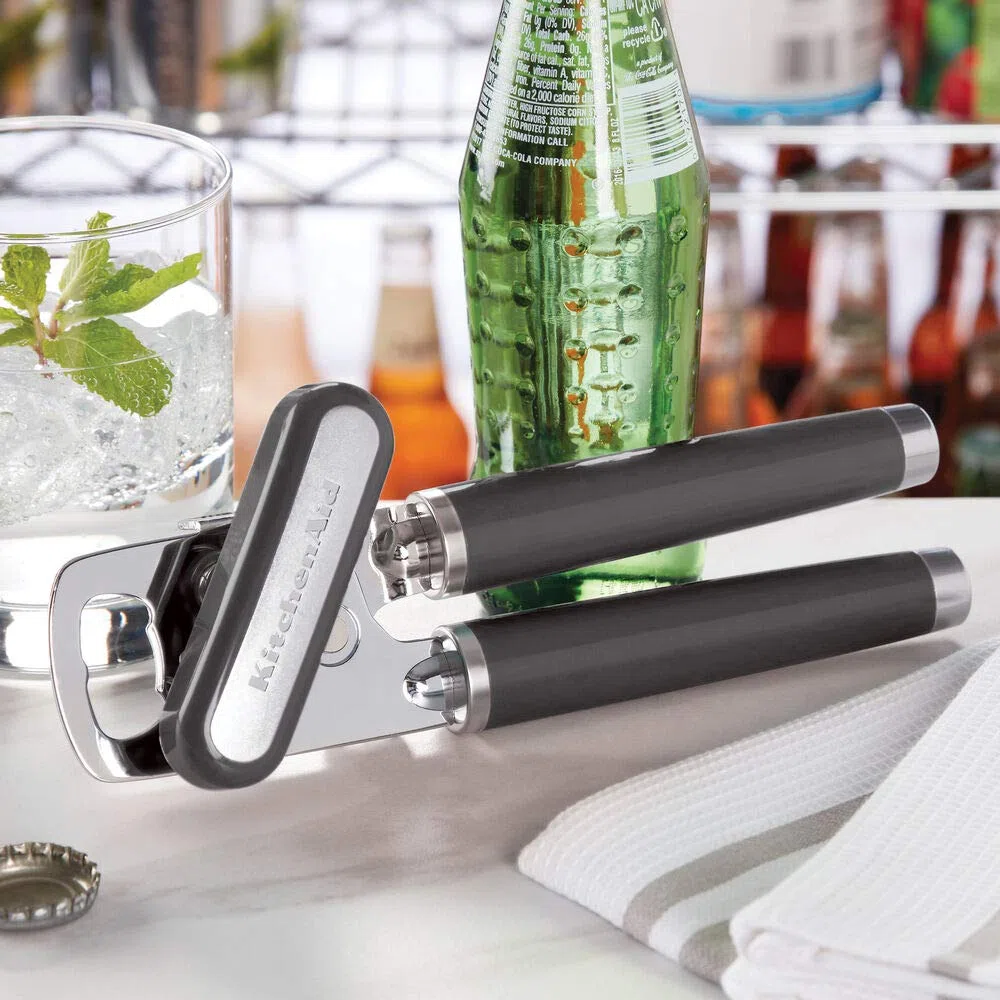 KitchenAid KE199OHCGA - Abrelatas multifunción gourmet, carbón, talla única