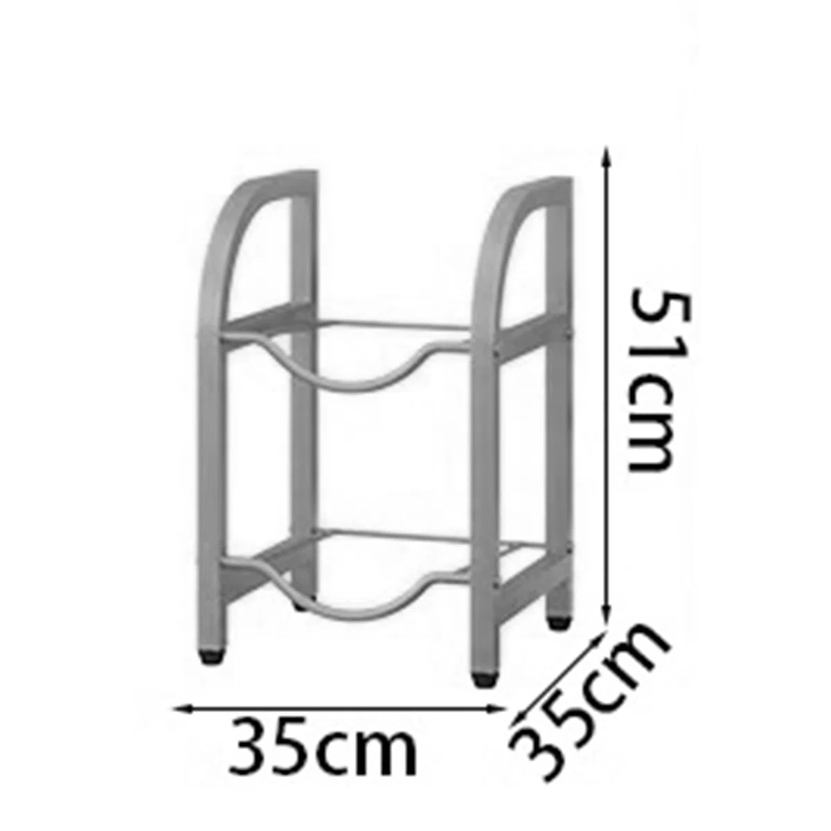 Estante para almacenar Botellas de Agua, Soporte para jarras de Agua de Acero al Carbono Reforzado, Organizador de Botellas para enfriadores de Agua para oficin,Negro 35x35x51cm