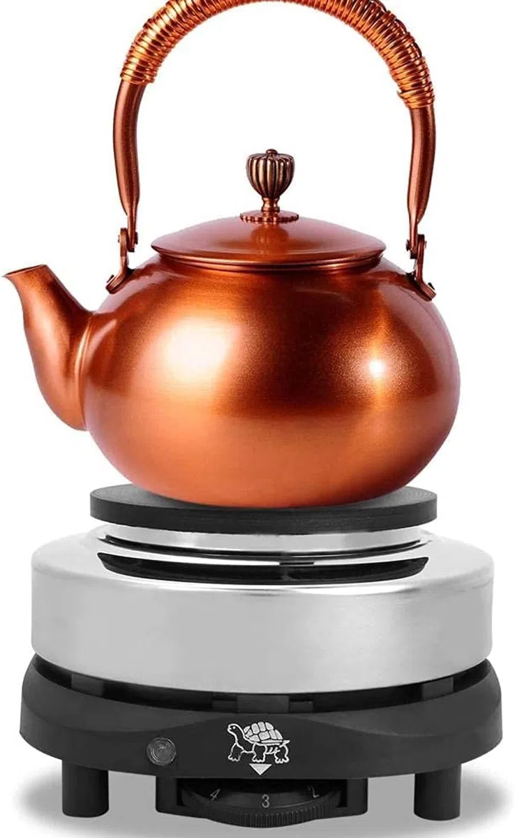 Estufa Eléctrica Portátil de Encimera - Temperatura Regulable, Calentador Casero, Placas Multifuncionales para Té, Café, Cocina - Placa de Calentamiento Individual