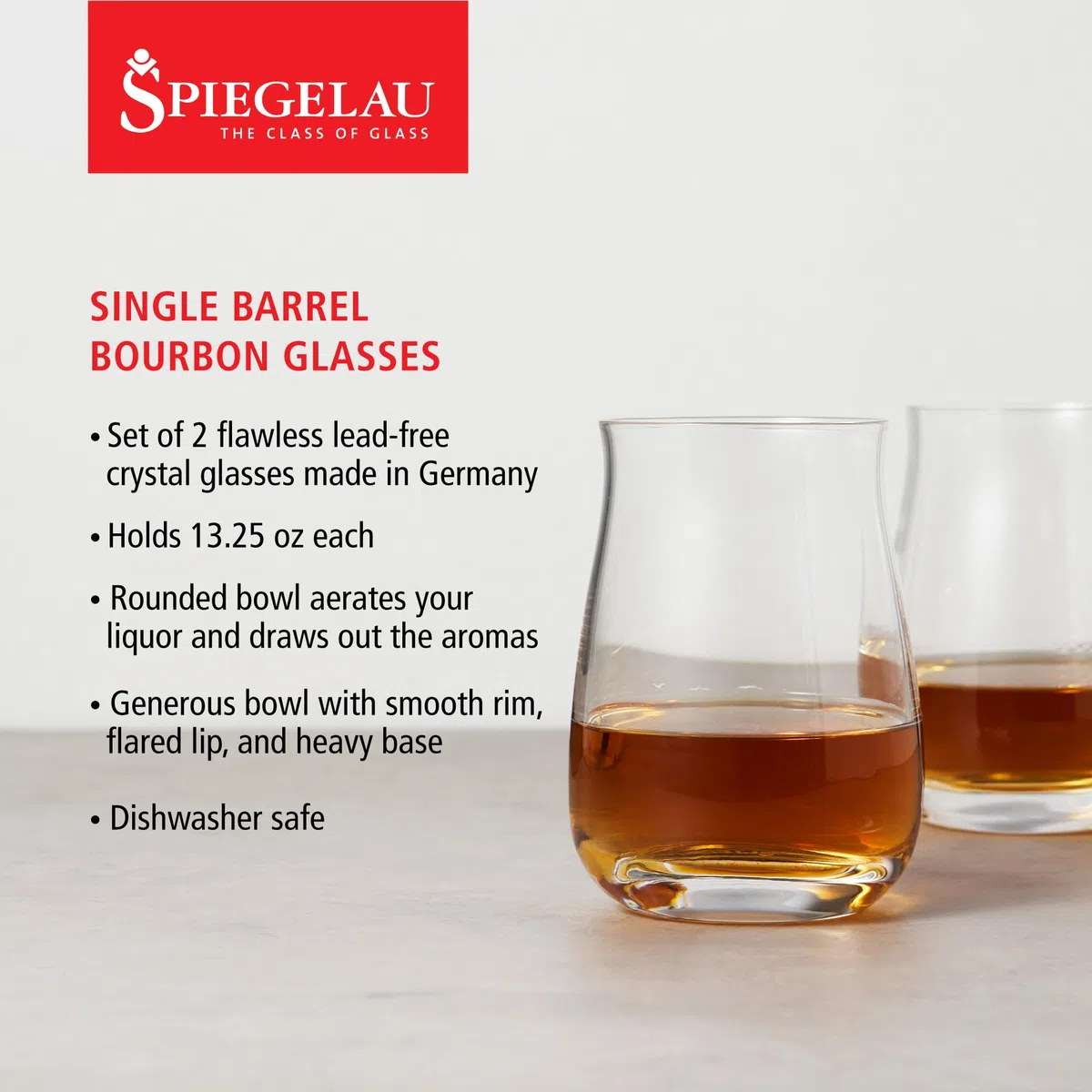 Spiegelau Juego de 2 vasos de whisky de 380 ml, diseño de barril único, 4460166