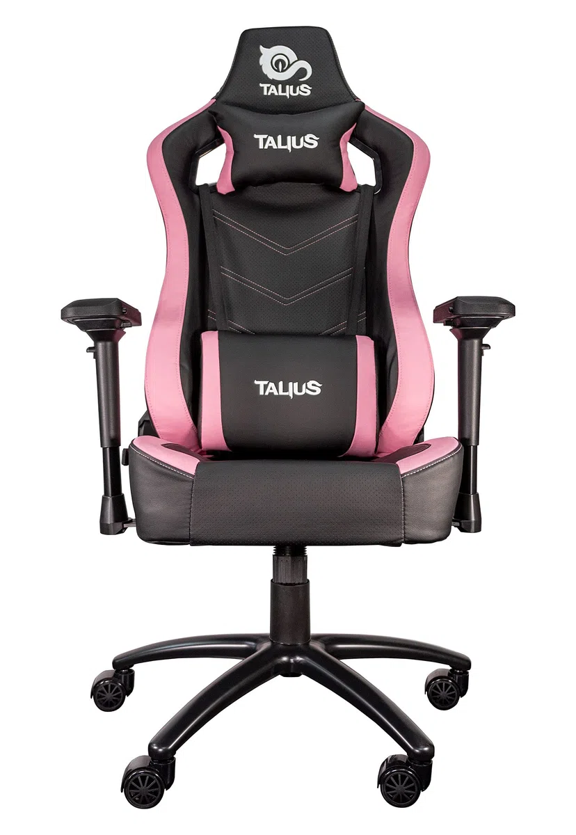 Talius Vulture Silla Gaming Profesional, Butterfly, Ergonómica, Reposabrazos 4D, Base Metal, Altura Ajustable Alto Respaldo Reclinable, Ruedas Nylon (Rosa)