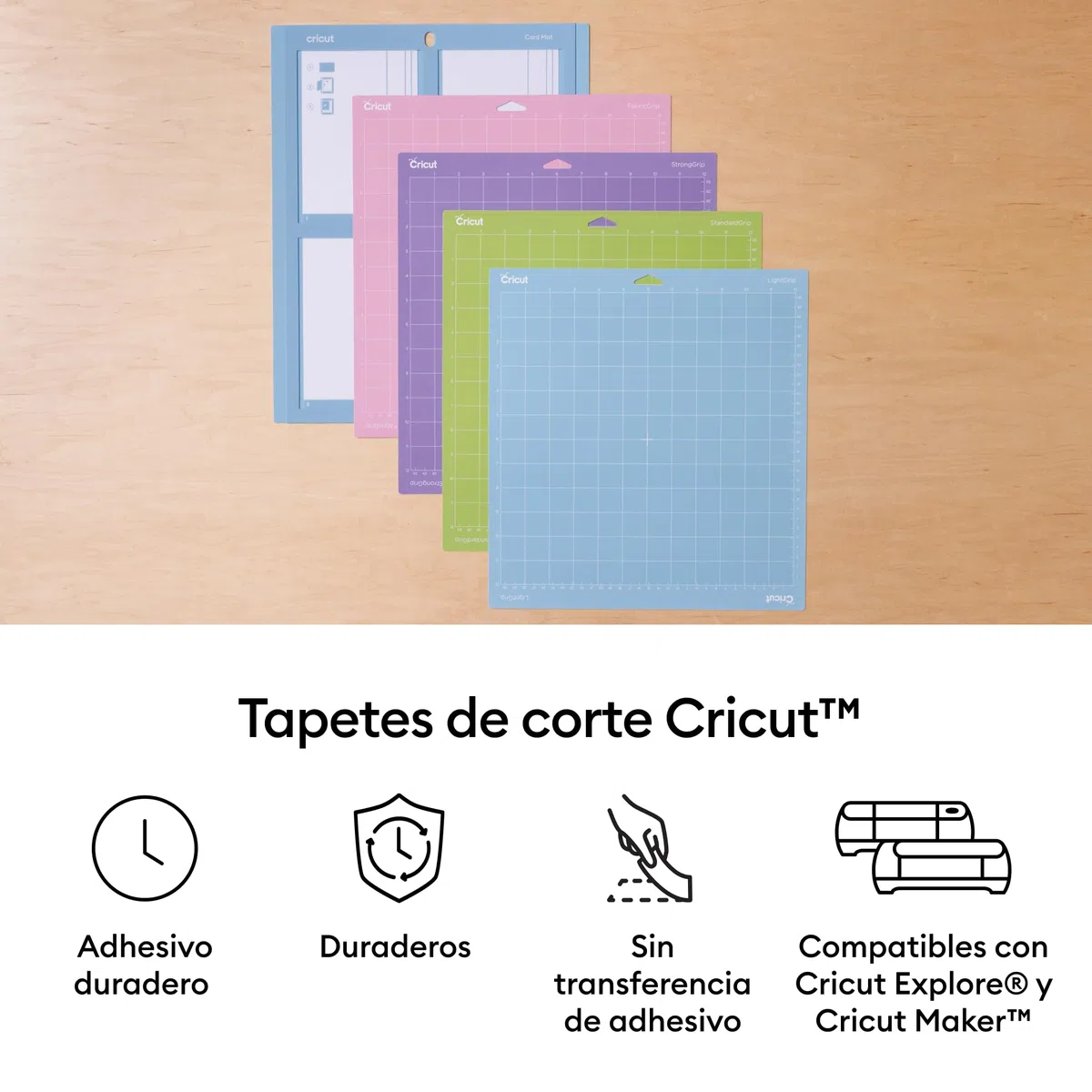 Cricut Paquete variado de alfombrillas de 12 x 12 pulgadas (paquete de 8)