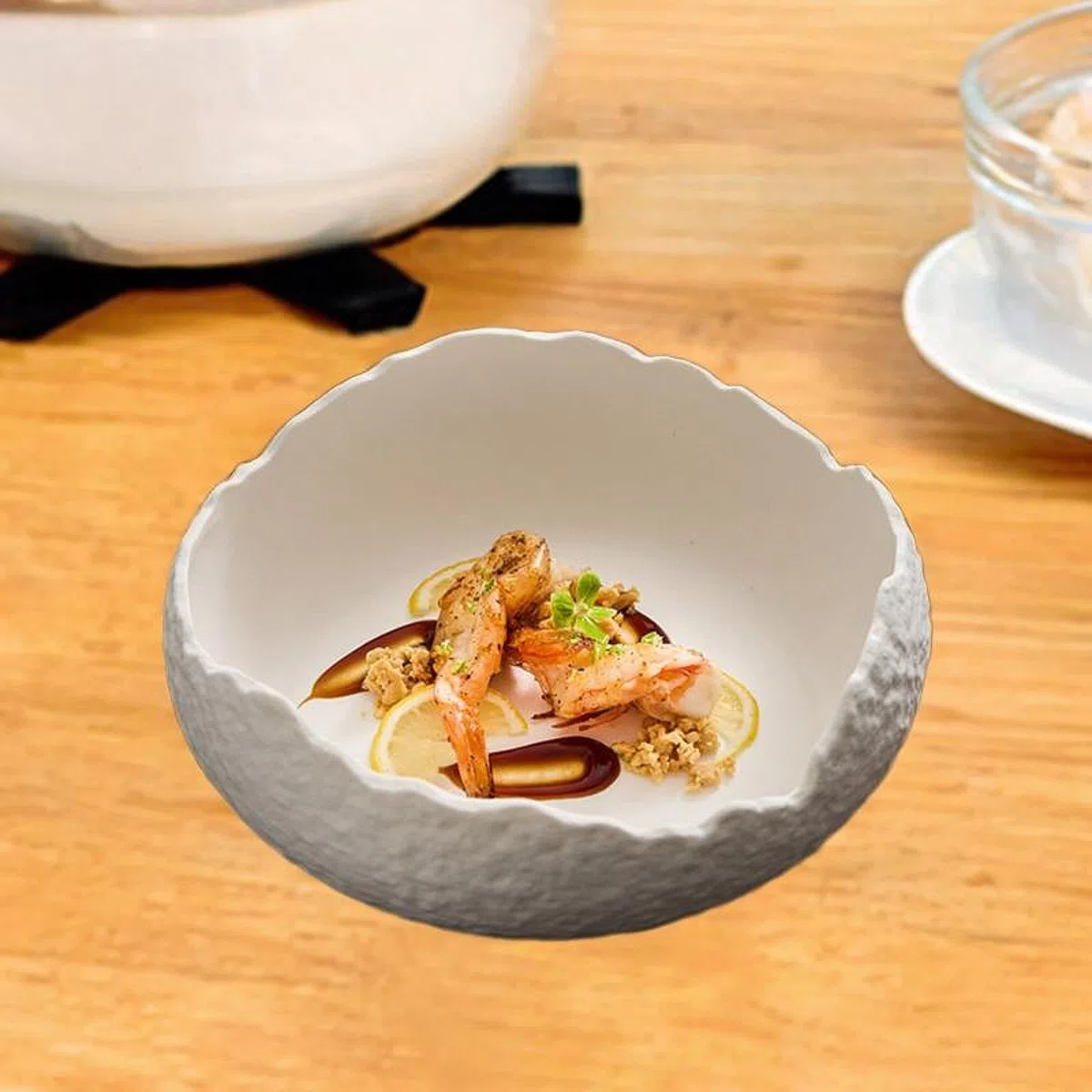 Plato de Postre, Plato de Cena de Cerámica, Plato de Cerámica Versátil, Plato de Aperitivo, Plato para Servir en La Cocina, Cafetería, Fiesta, Desayun, Blanco, Individual