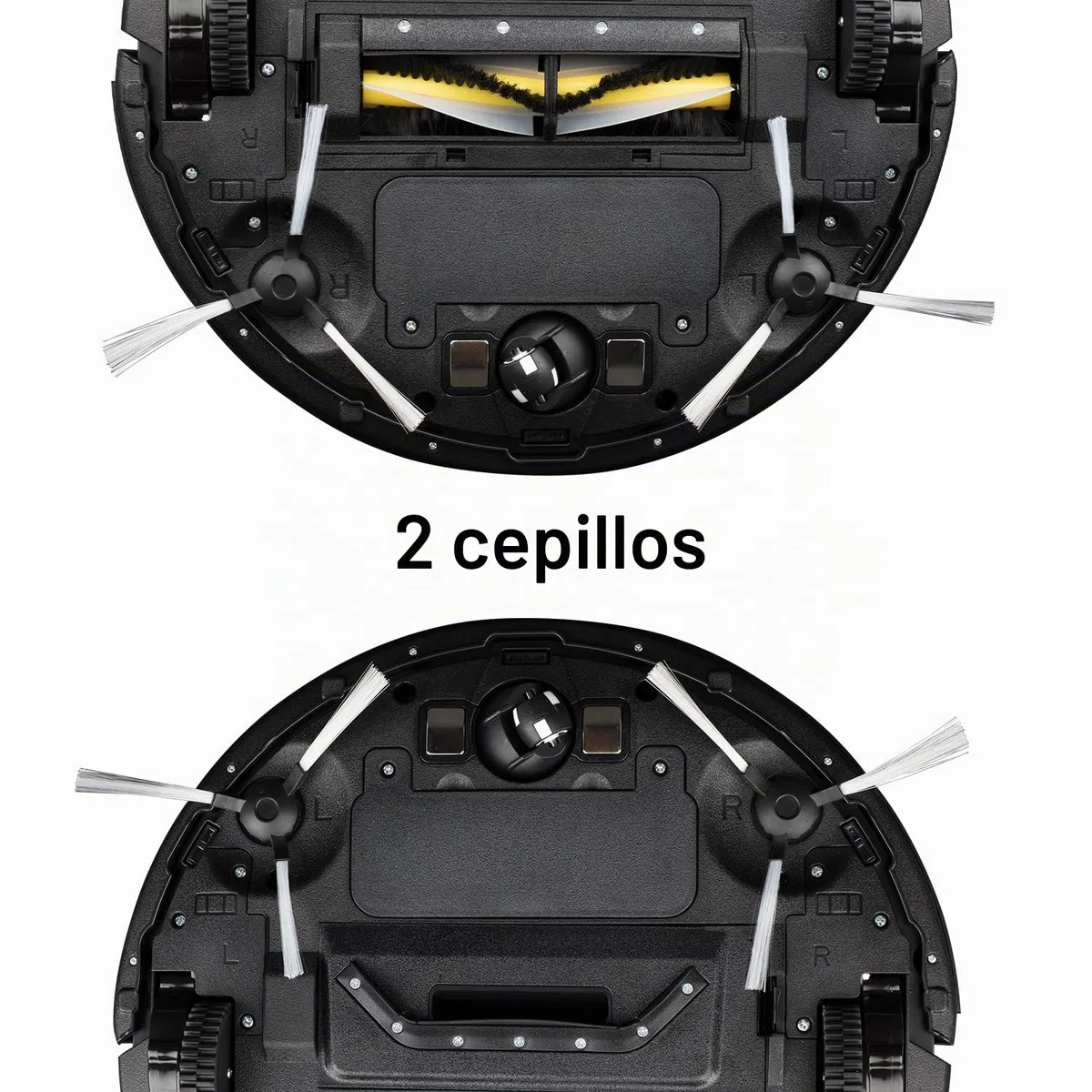 H.Koenig Robot Aspirador Conectado WiFi + fregona SWRC110 Watermop Inteligente Potente Silencioso Rápido, Autónomo 100min, 4 ciclos, Programa semanal, Filtro HEPA, detección de obstáculos