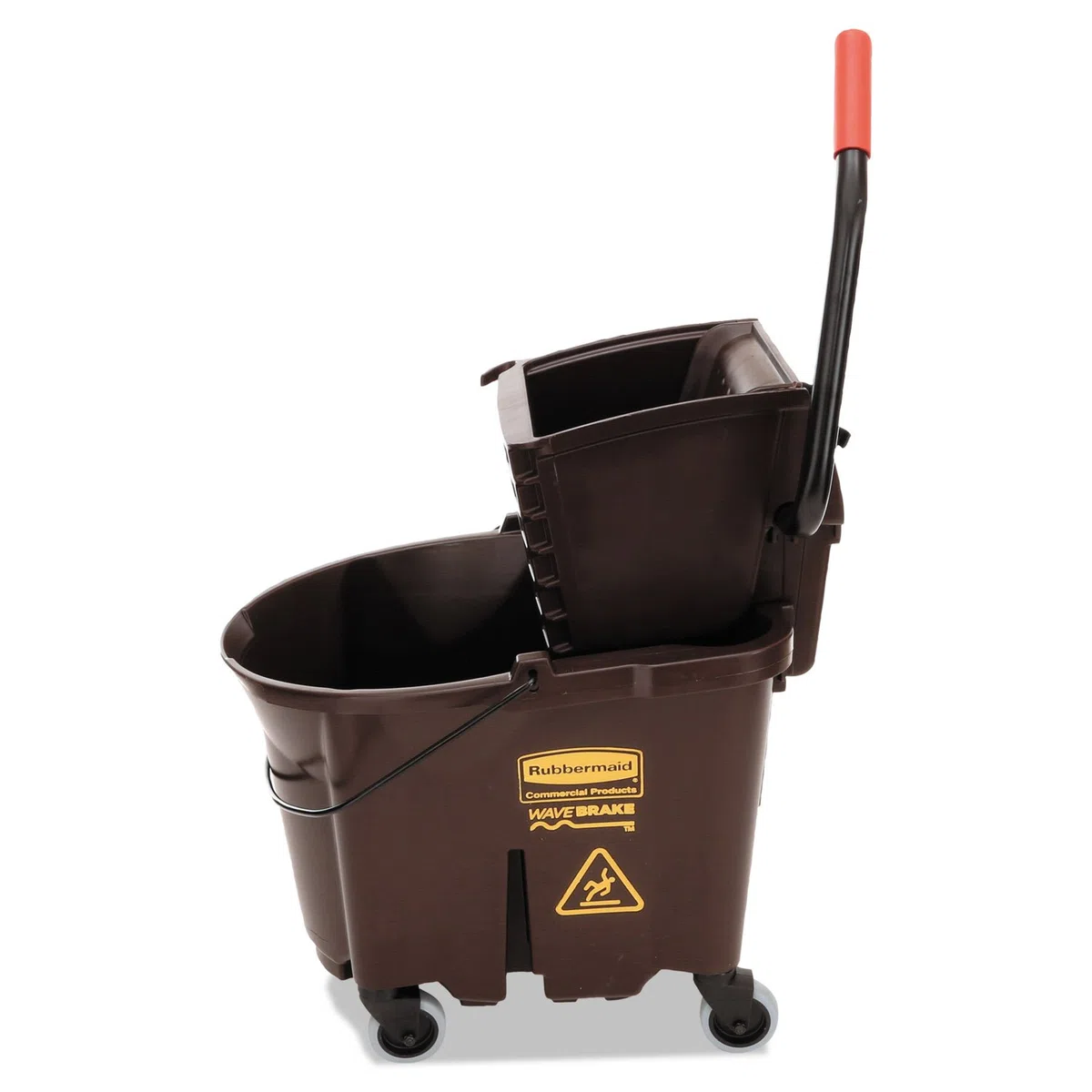 Rubbermaid Commercial WaveBreak - Combo de prensa lateral, 35 Quart, marrón, 1