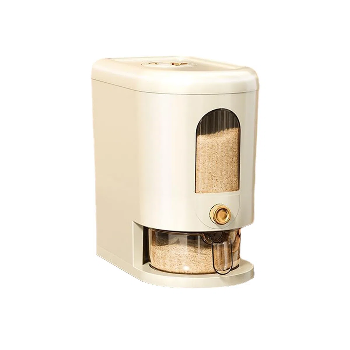 Fulenyi almacenamiento arroz herméticos con tapa, 5 kg, dispensador arroz plástico, organizador cocina, almacenamiento hermético