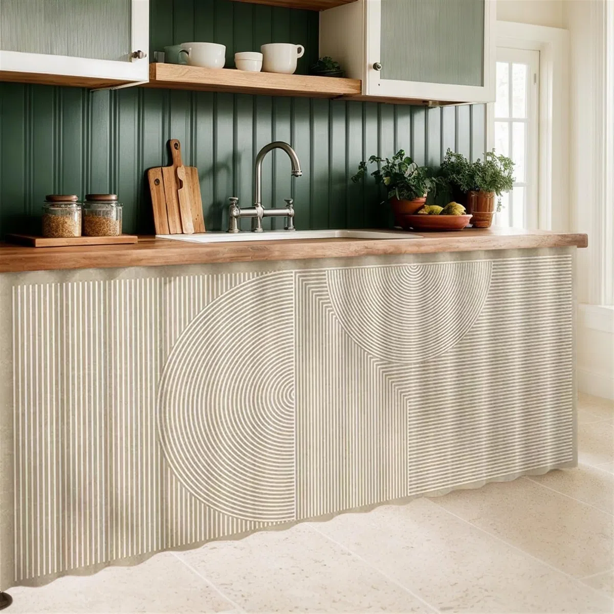 Cortinas Cortas, Cortinas de Debajo del Fregadero, Cortina para Café, Cortinas de Puerta de Estilo nórdico, sombreado y ventilación, Beis 1, 100x70cm