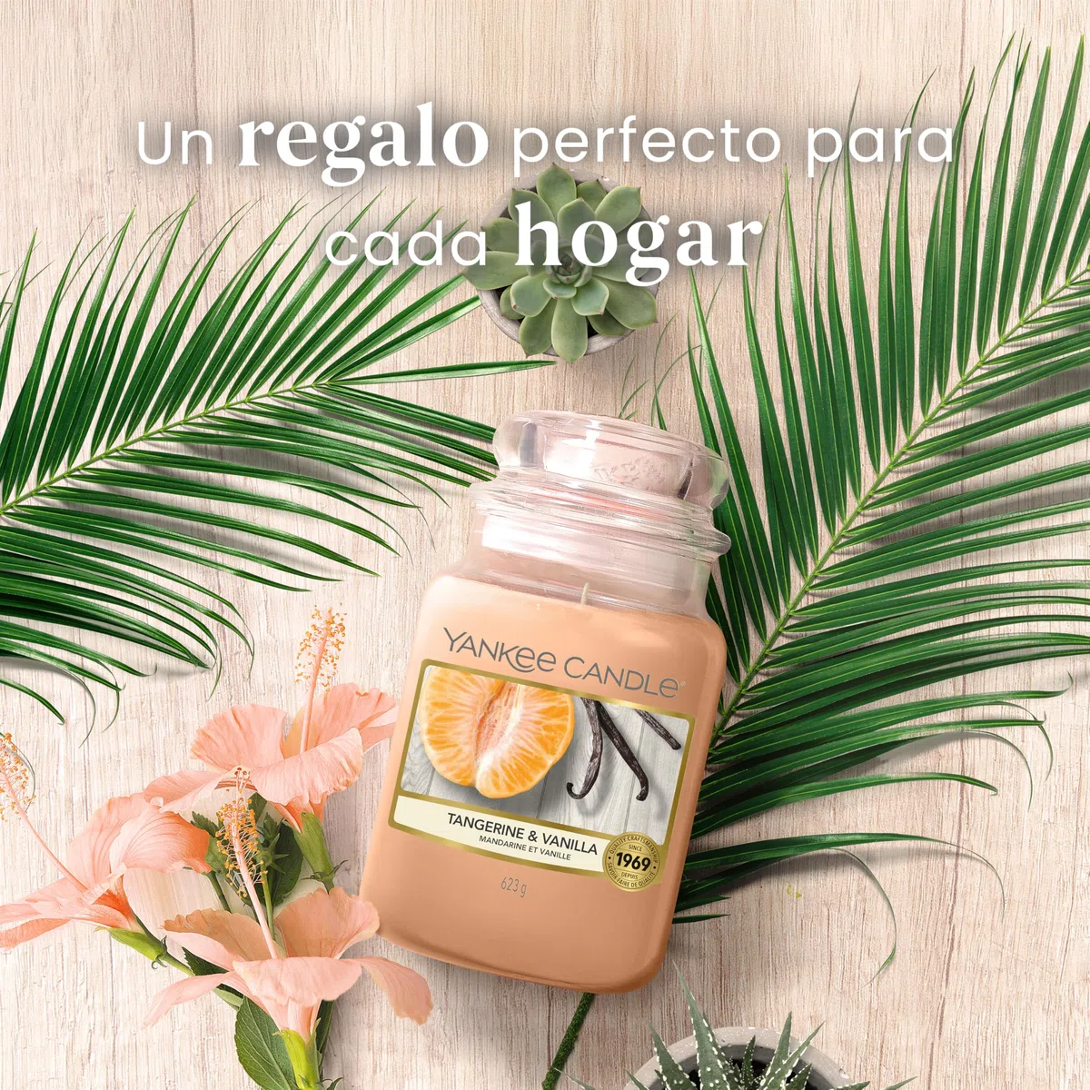 Yankee Candle Vela perfumada | Tarro grande de Tangerine & Vanilla | Velas de larga duración: hasta 150 horas | Regalos perfectos para mujeres