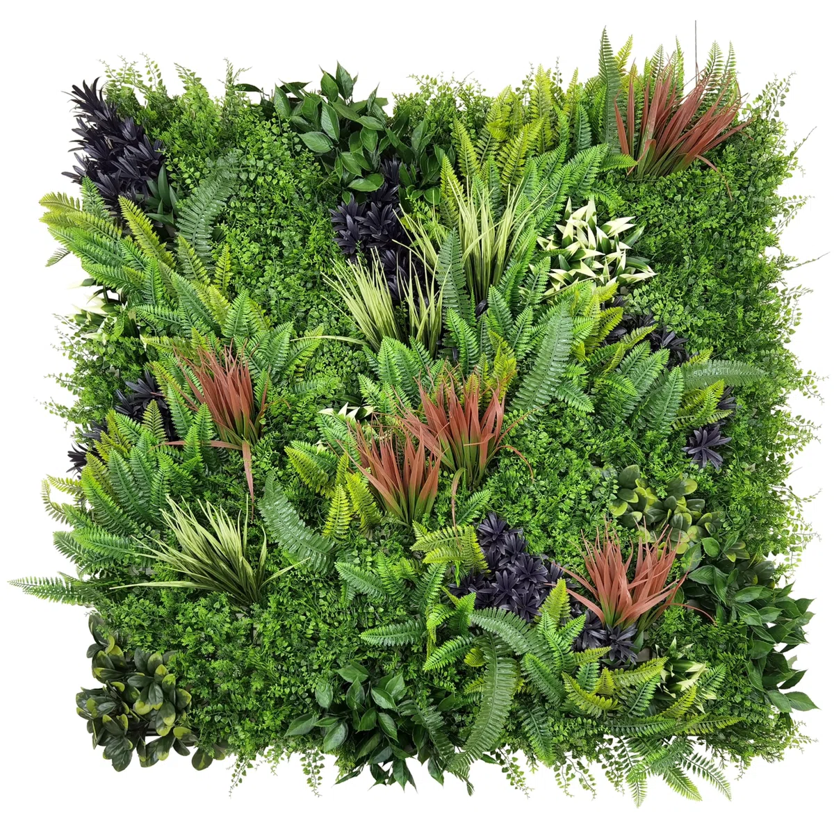BONERVA | Jardín Vertical Artificial Amazonas | Pack 3 Piezas 100x100 Cm (3m²) | Planta Artificial Decorativa para hogar, Oficina, Hotel, Restaurante, etc. | MAL1218