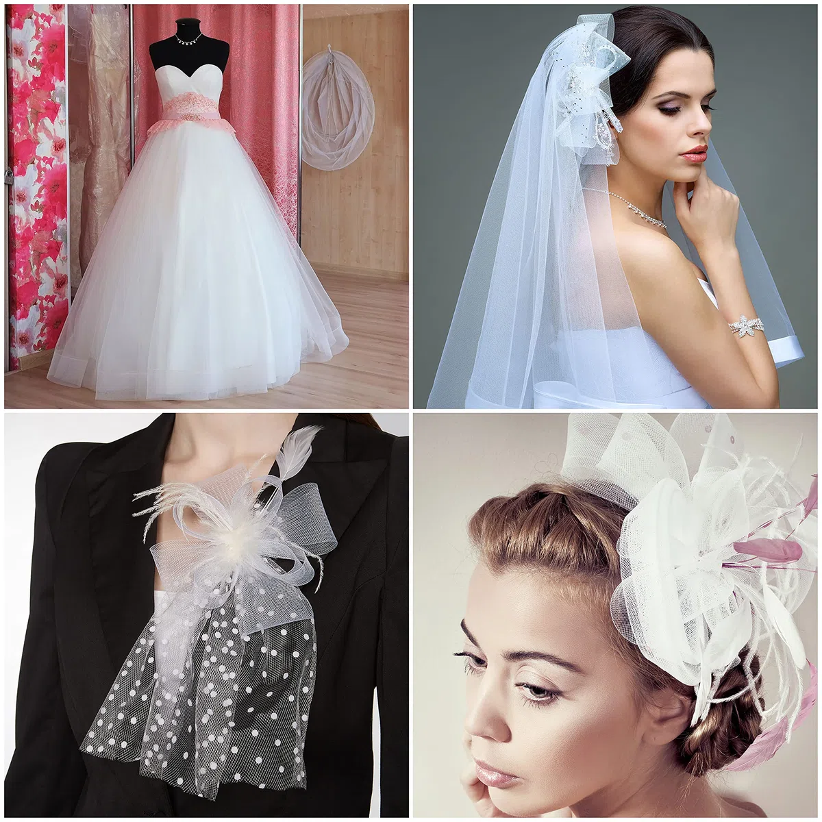 Tela Trenzado de Crin Poliéster Blanco – 45,72 m - Rollo Tul Blanco para Vestidos Formales, Dobladillo, Costura, Manualidades, Bodas y Fiestas de Disfraces o Bailes