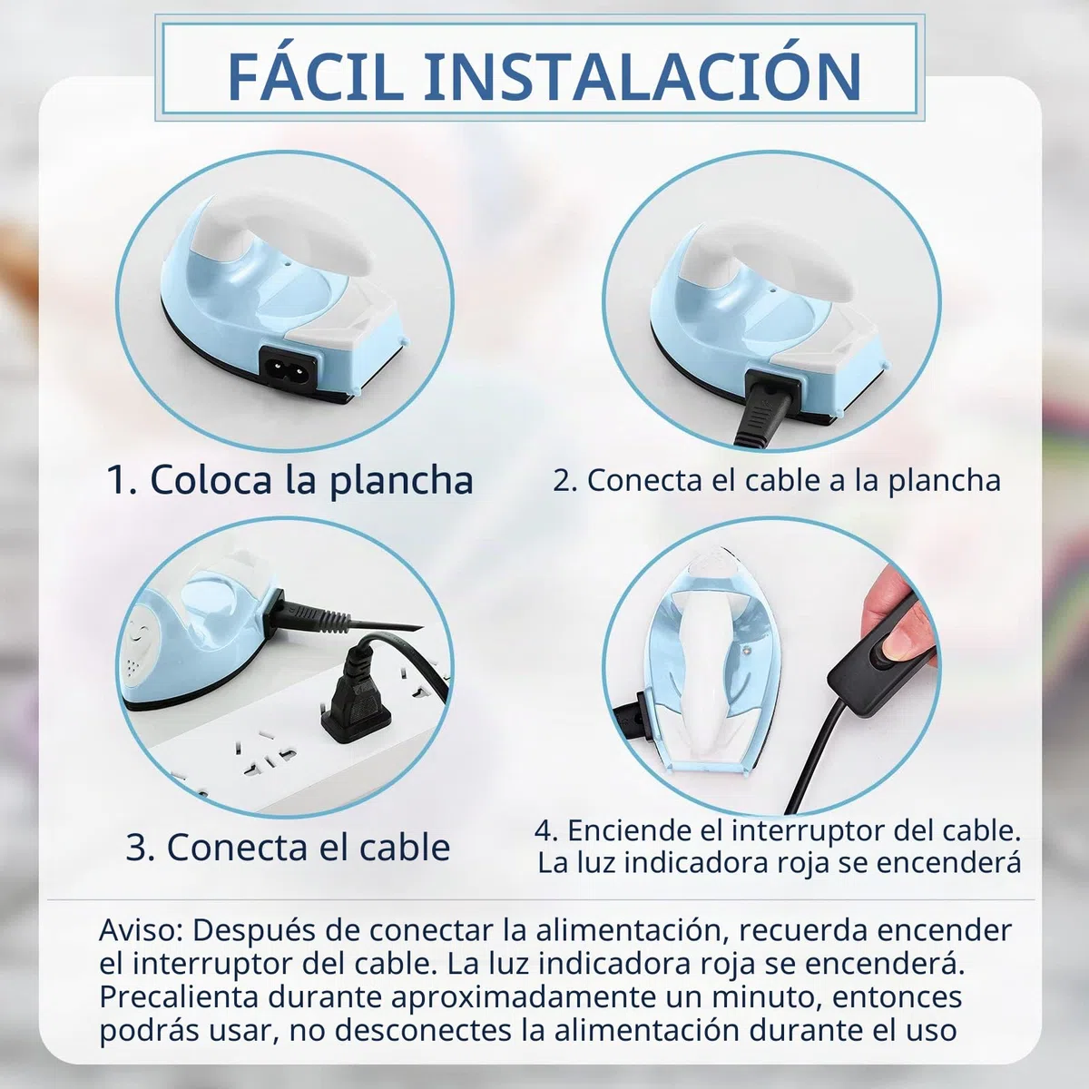 Honoson Mini plancha para manualidades, mini prensa de calor, plancha pequeña de 3.94 x 2.36 x 2.75 pulgadas, portátil, práctica y pequeña, con accesorio de base de carga, para parches de cuentas de