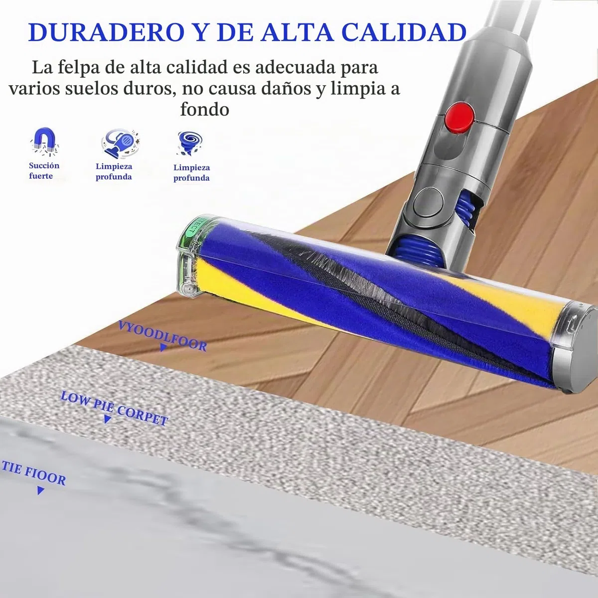 Rodillo de cepillo para Dyson V15 Detect Slim Absolute Total Clean Extra Aspiradora Roll Piezas de repuesto (V15 Cepillo con filtro)
