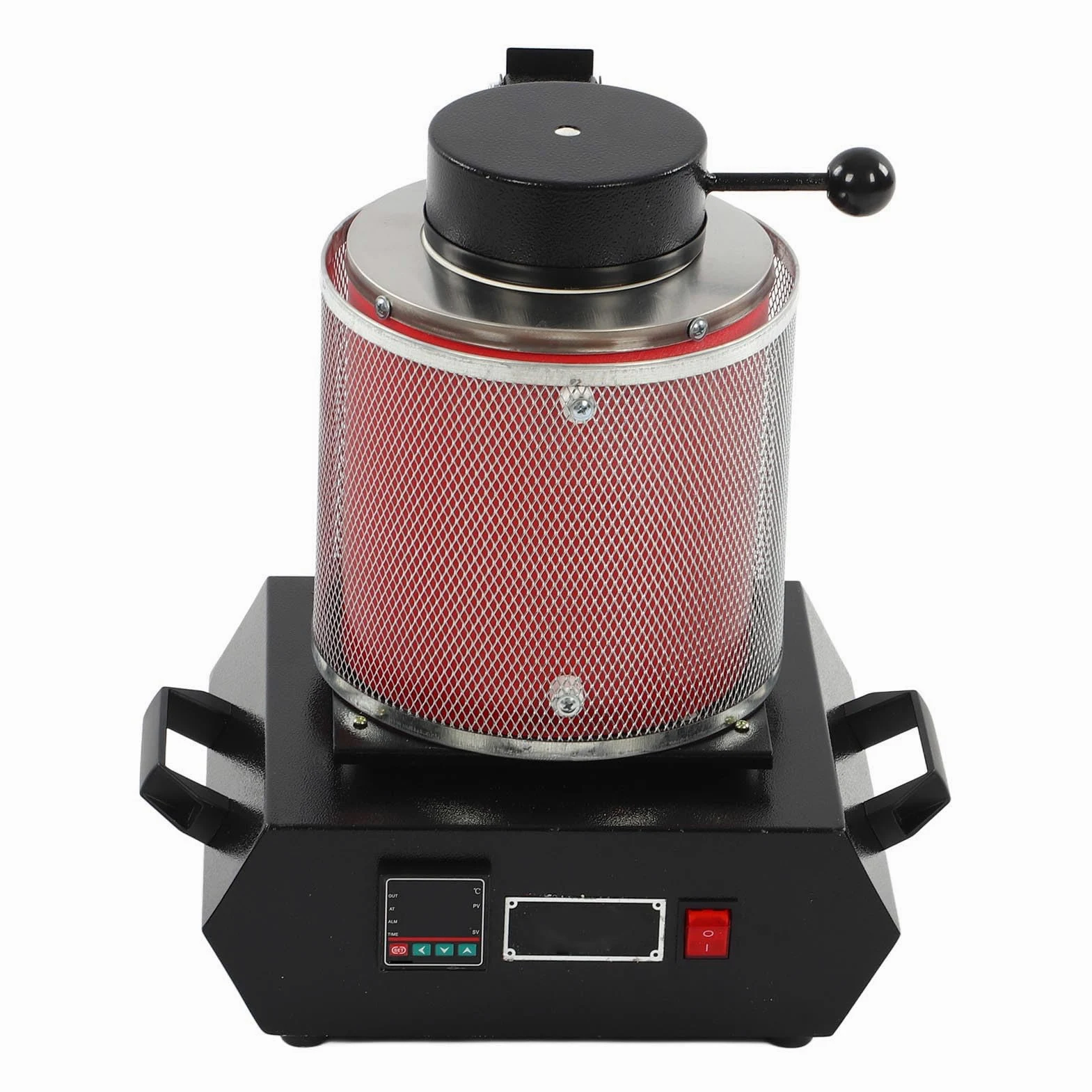 Horno de Fusión Eléctrico de 3kg para Joyería, Oro y Plata con Pantalla Aislante Térmica, Procesamiento de Metales de Fusión DIY (Enchufe europeo 220 V.)