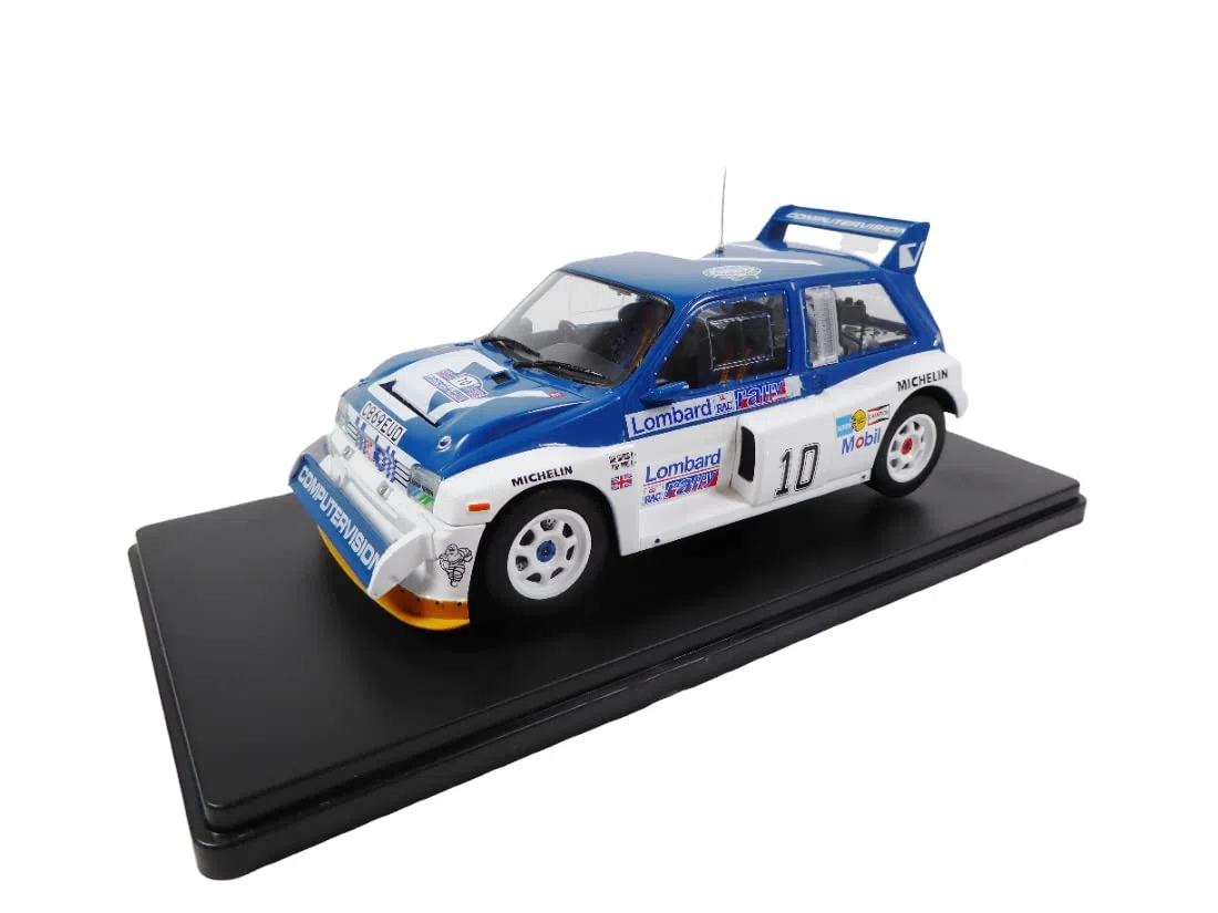OPO 10 - Coche en Miniatura reproducido en Escala 1/24 Compatible con MG Metro 6R4 Pond - RAC Rally GB 1985 - RVQ21