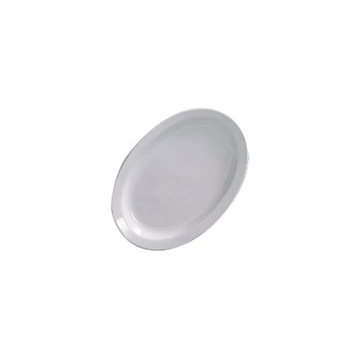 Thunder Group NS512W Paquete de 12 Bandejas, Platos de Borde Estrecho, 11-1/2 por 8 pulgadas, Color Blanco