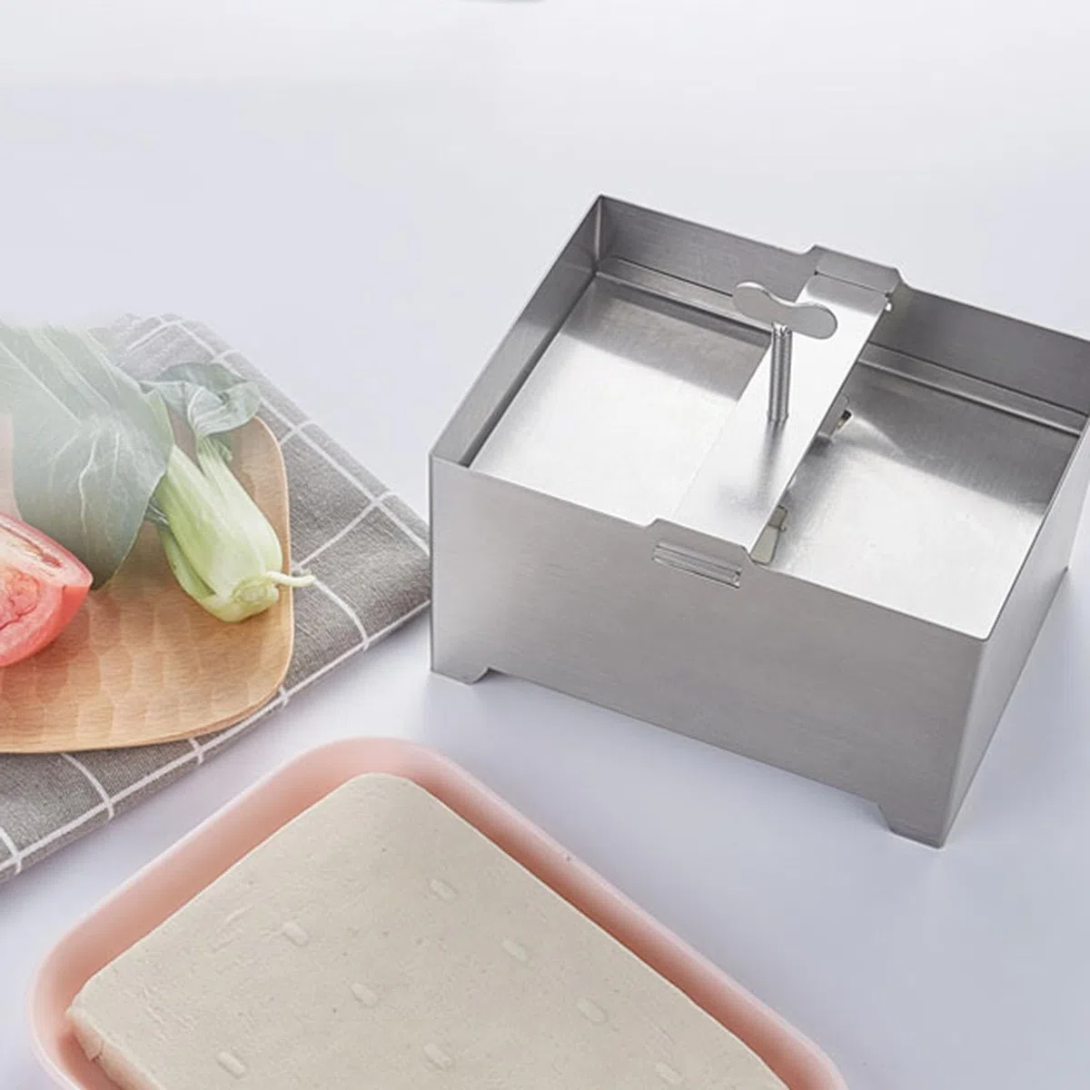 Fabricante de Panir Acero Inoxidable - Molde Para Queso Con Drenaje Y Bandeja Goteo,Fabricante De Panir Acero Inoxidable Ajustable A Presión Para Cocina Hogar Y Familia