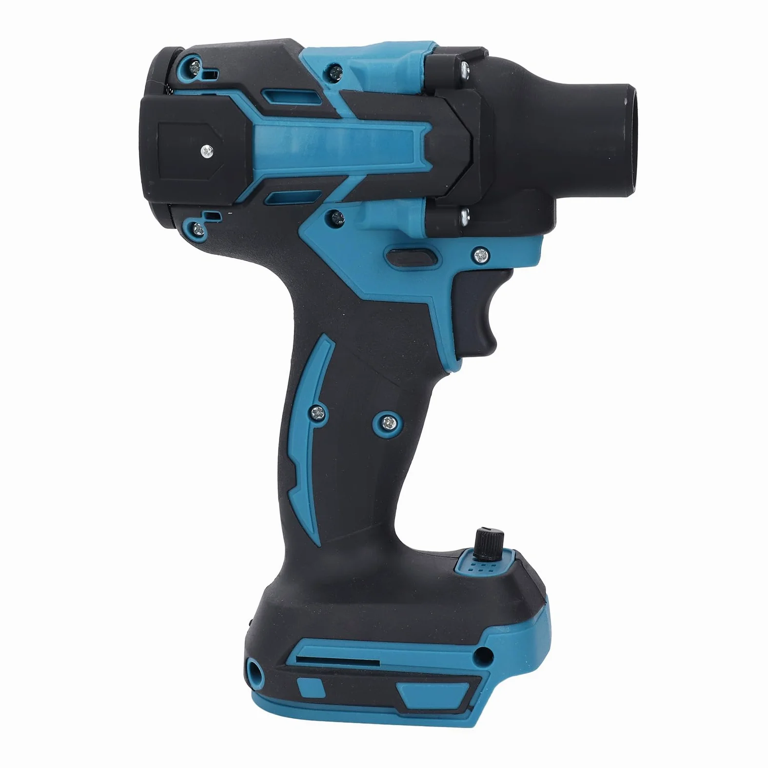 Generic Soplador Industrial de Mano Potente Plumero de Aire Eléctrico Azul para Limpieza Electrónica Vehículos de Oficina en Casa