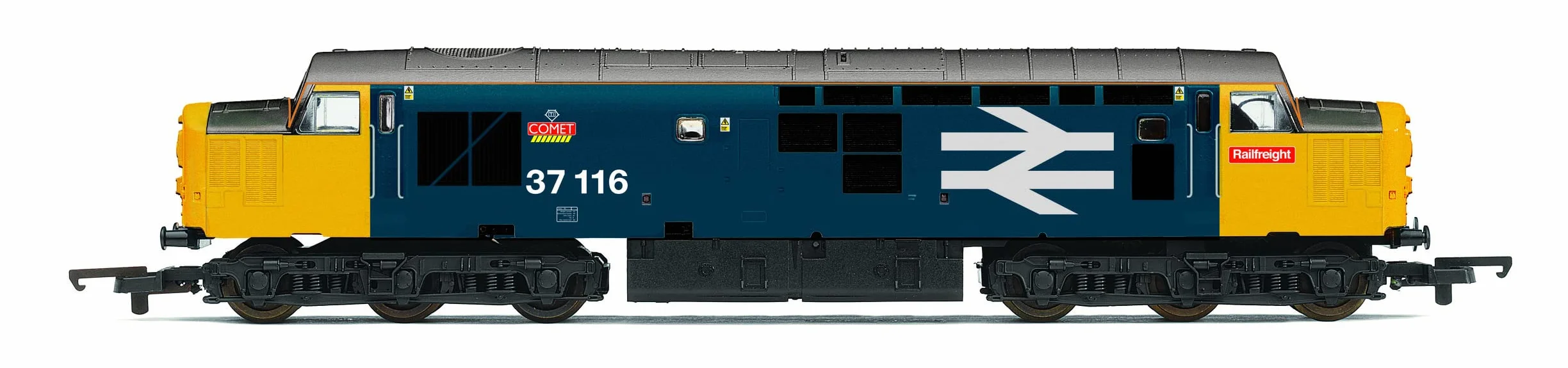 Hornby Railroad Plus BR, Clase 37, Co-Co, 37116 'Comet'- Era 8. Locomotoras., Azul, R30185