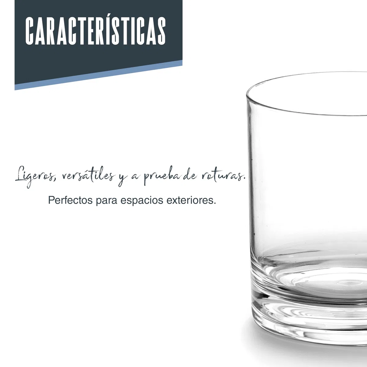 LACOR - 63141 - Set 6 vasos de Whisky, Tritán, Libre de BPA, 400 ml, Aptos para lavavajillas, Reutilizables, Versátiles