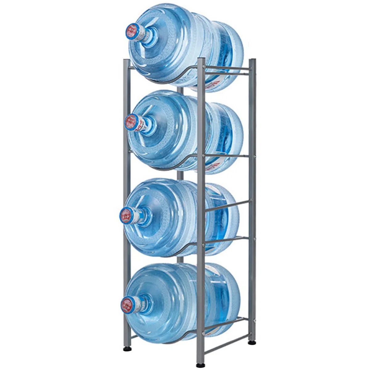 Estante resistente para jarra de agua de 5 galones y soporte desmontable para botellas de agua para dispensador, soporte resistente para botellas enfriadoras de agua