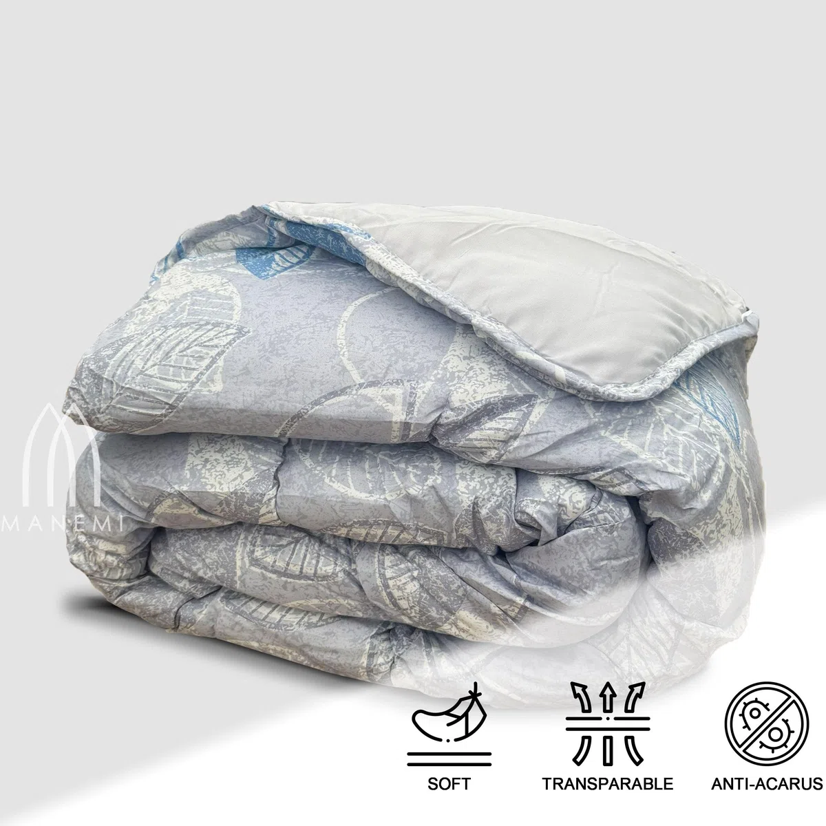 MANEMI - Edredon Estampado con Relleno de Fibra, Edredon Cama 135CM, 230 x 240cm, Tejido Suave y 100% Poliéster