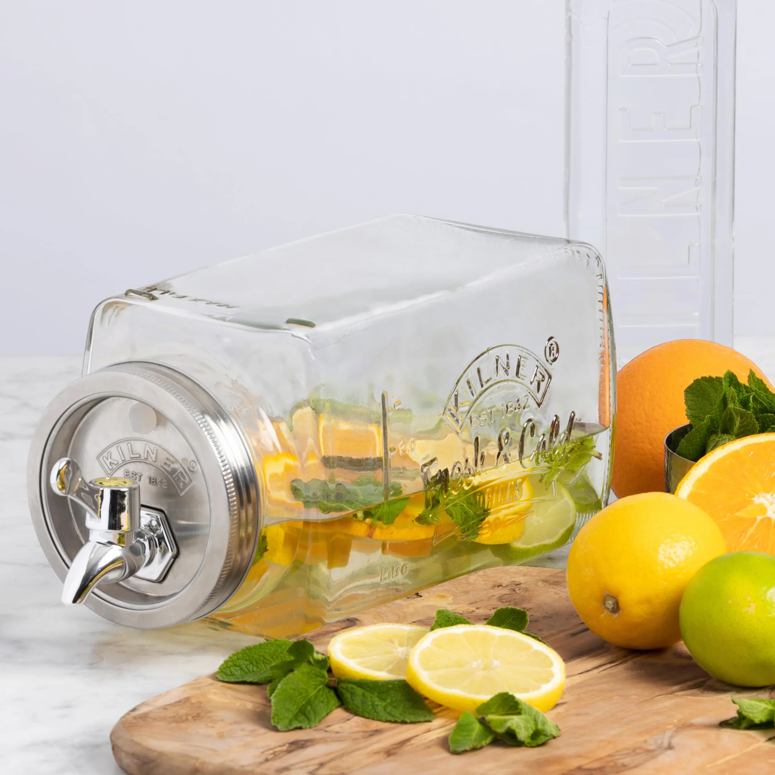 Kilner Dispensador de cristal para frigorífico, 3 litros