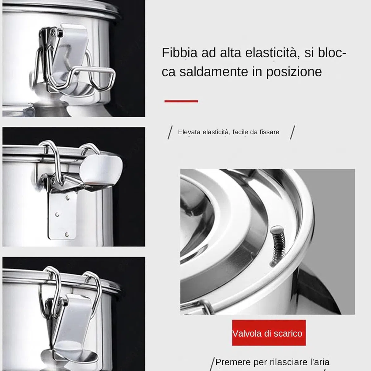 lechera acero inoxidable con tapa Bidón De Acero Inoxidable para Transporte De Leche con Grifo con Tapa/Grifo/asa, para Transportar o Almacenar Leche,3Liters