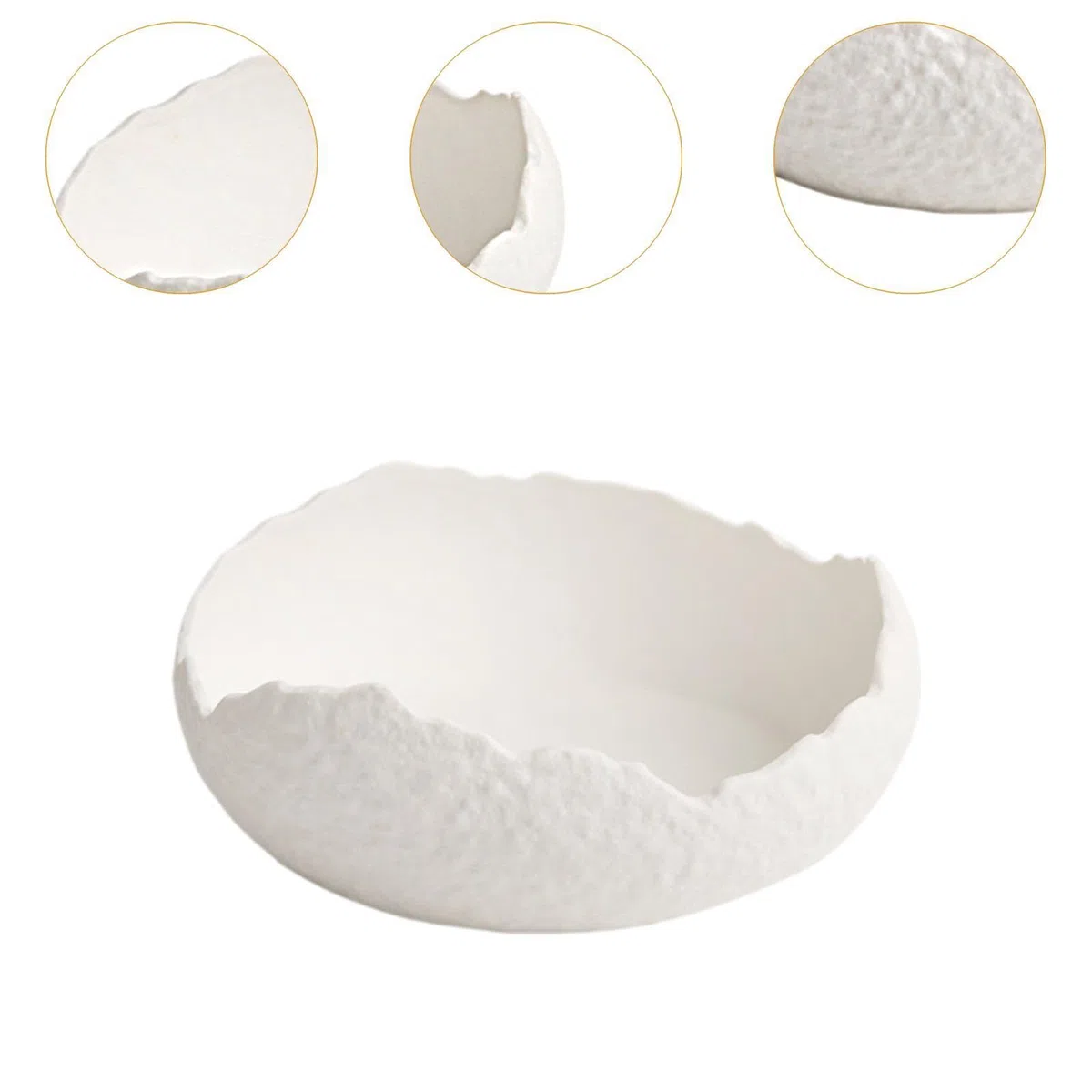 Plato de Postre, Plato de Cena de Cerámica, Plato de Cerámica Versátil, Plato de Aperitivo, Plato para Servir en La Cocina, Cafetería, Fiesta, Desayun, Blanco, Individual