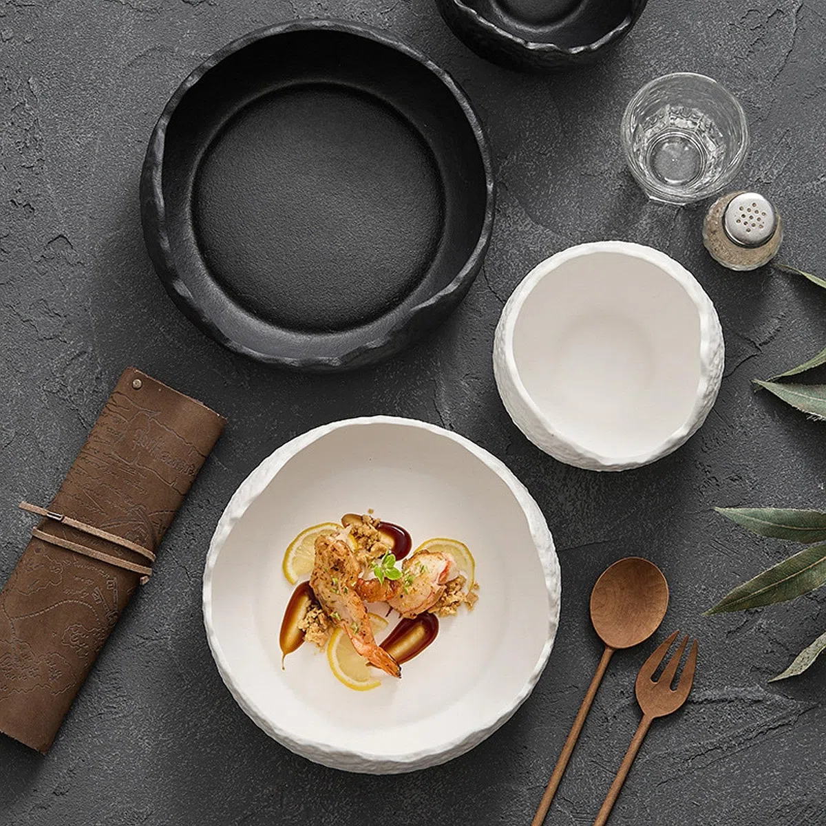 Plato de Postre, Plato de Cena de Cerámica, Plato de Cerámica Versátil, Plato de Aperitivo, Plato para Servir en La Cocina, Cafetería, Fiesta, Desayun, Blanco, Individual