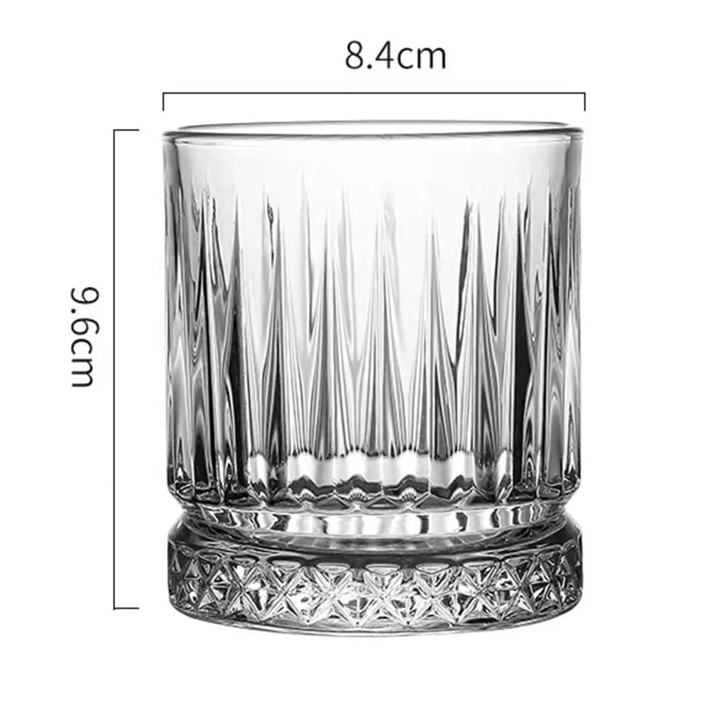 Vasos de whisky de cristal, juego de 4 de 350 ml de cristal soplado a mano sin plomo, perfectos para whisky escocés, bourbon, manhattans, old fashioned's, cóctel (actualizado)