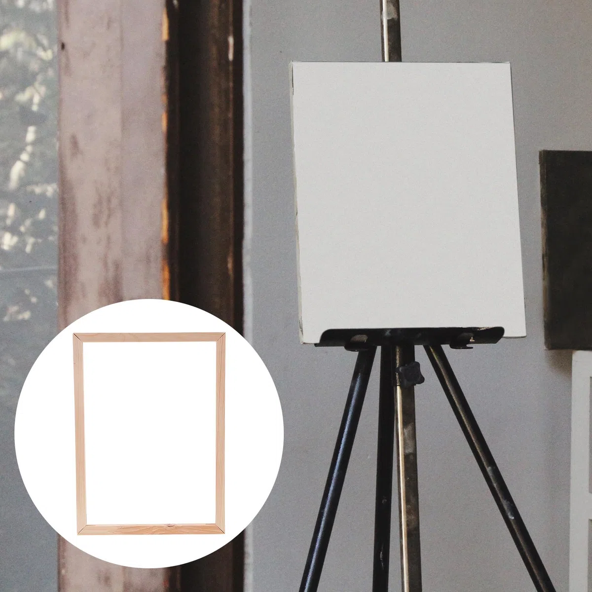 Marco de Madera Maciza para Lienzo DIY 40x50 Cm, Bastidor Combinado para Pintura al Óleo, Práctico Kit de Barras de Estiramiento para Arte y Manualidades, Accesorio para Taller