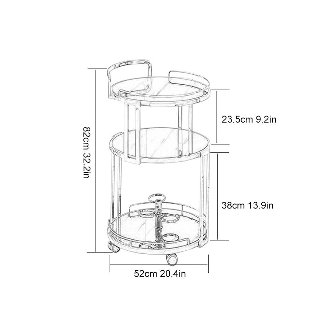 Carrito de vino rodante con almacenamiento, carrito de bar de cocina con ruedas, elegante carrito para vino y bebidas, carrito de servicio de hotel, estación de bebidas móvil, muebles de cocina