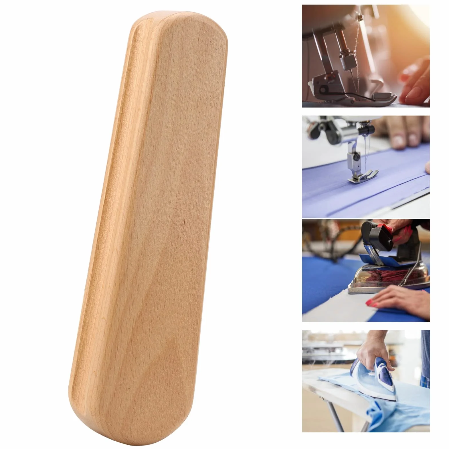 Omabeta Sastre Clapper, Quilters Clapper Finamente Pulido Extremos Redondeados Brillantes Operación Simple para Arrugas de Ropa para Sastres para Bordado