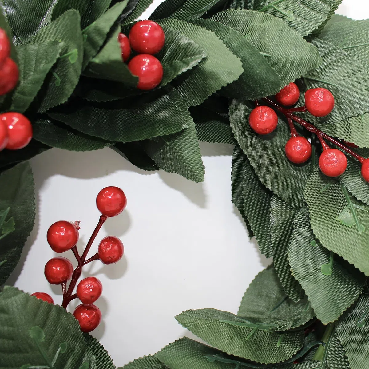 Corona de laurel de graduación de plástico para hombre y mujer con lazo rojo y baya falsa para fiesta accesorios (corona-B)