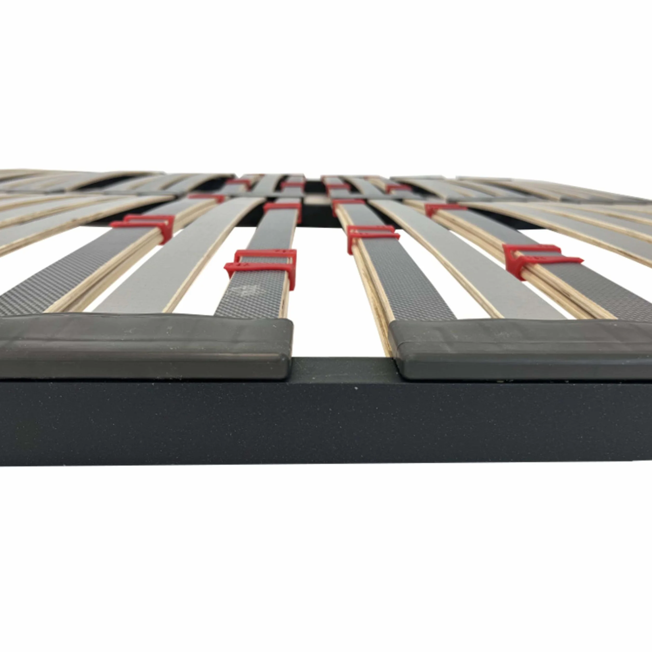 Miroytengo Somier 90x200 cm multiláminas con Reguladores Lumbares, Firmeza Adaptable, Tubo 40x30 mm y Laminas de Haya Natural (Sin Patas)