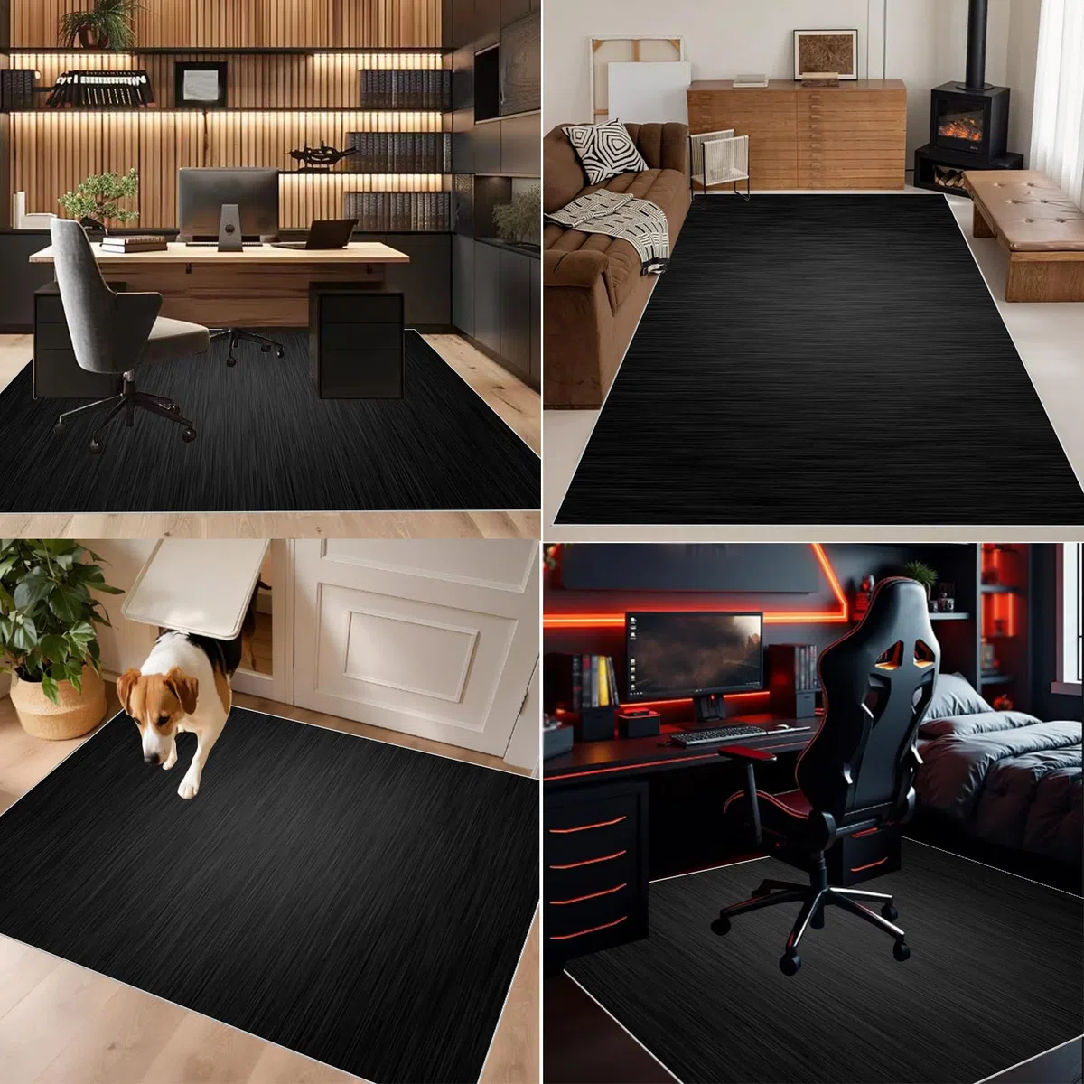 Alfombrilla de Protección para Suelos Duros, Protector Suelo Silla Ruedas, Alfombra Silla Gaming, Tapete de Protección de Madera/baldosas, Protector Suelo Silla de Escritorio 180 x 200 cm