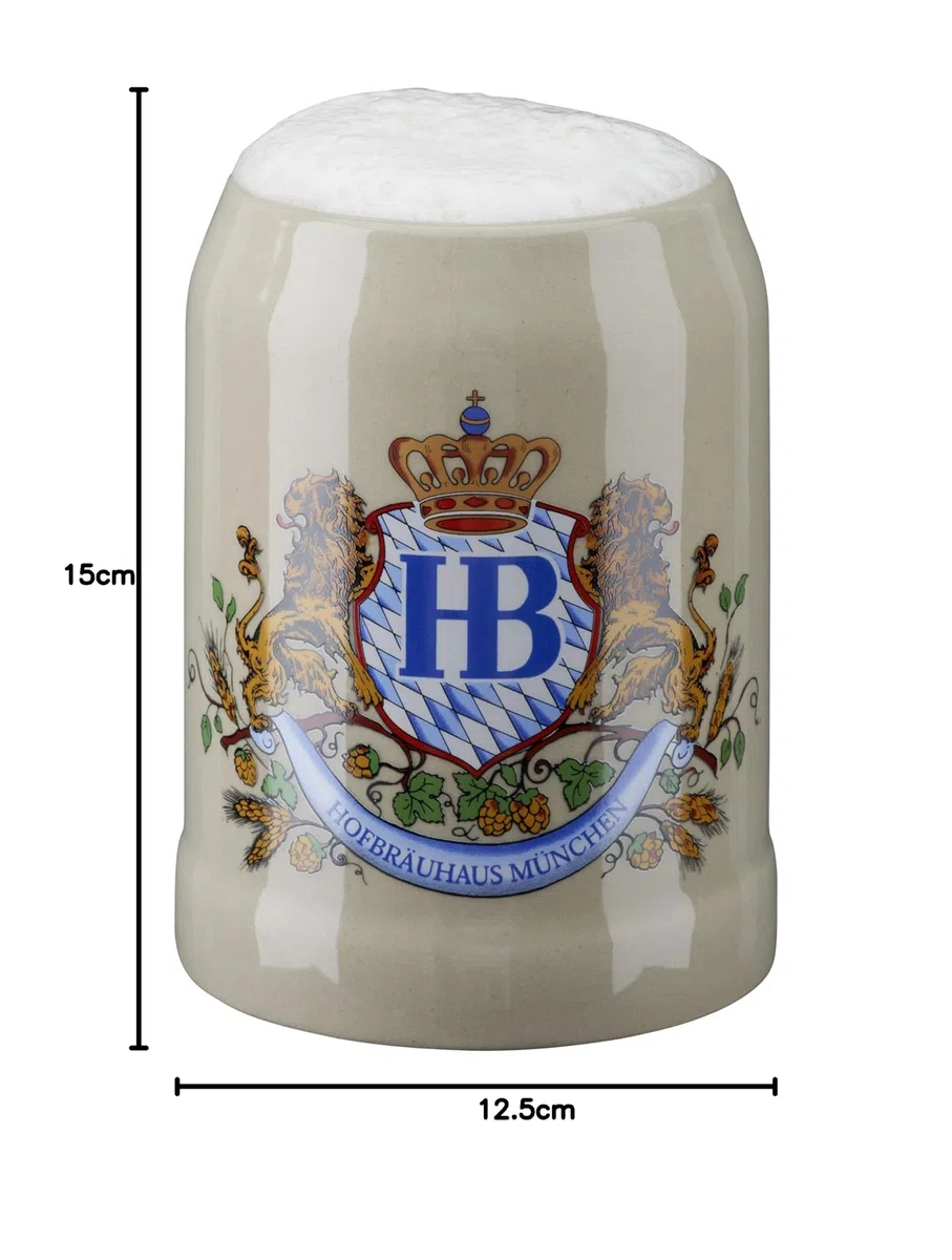 HB Hofbräuhaus München Jarra de cerveza alemana Múnich Hofbräuhaus München HB 0,5 litros King Werk KI 1000060