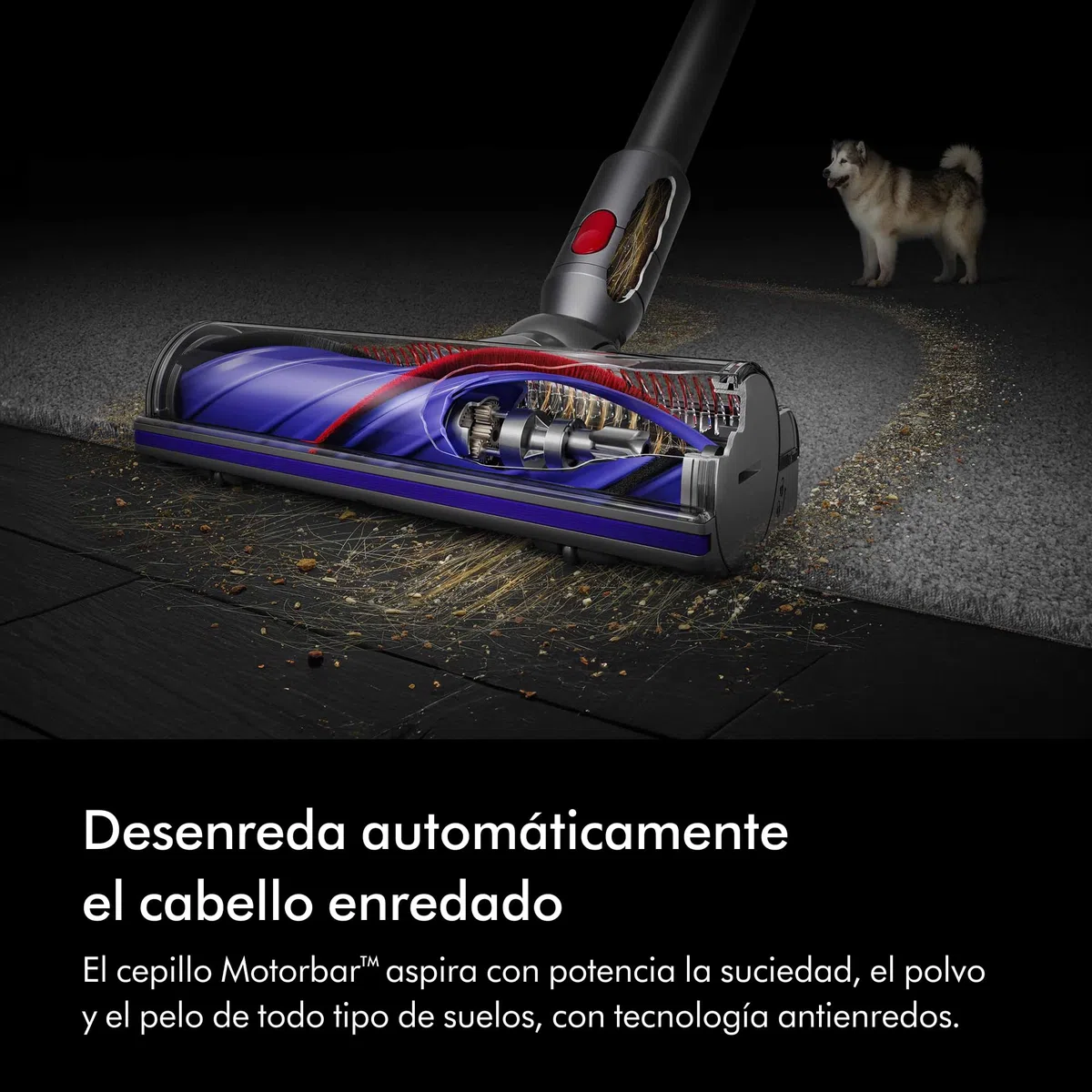 Dyson V8 Origin Aspiradora Sin Cable, 115 AW, hasta 40 min de autonomía, Cepillo Motorbar Anti-enredos, aspiradora de Mano y Suelo