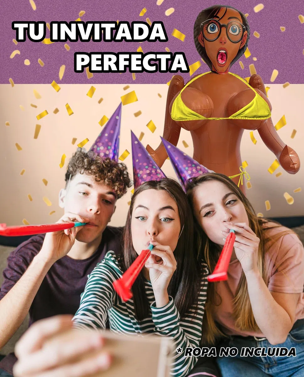 Muñeca Hinchable para Despedida de Soltero - Muñeca Inflable para Despedida Soltera, Fiestas y Photocall Bodas - 150 cm