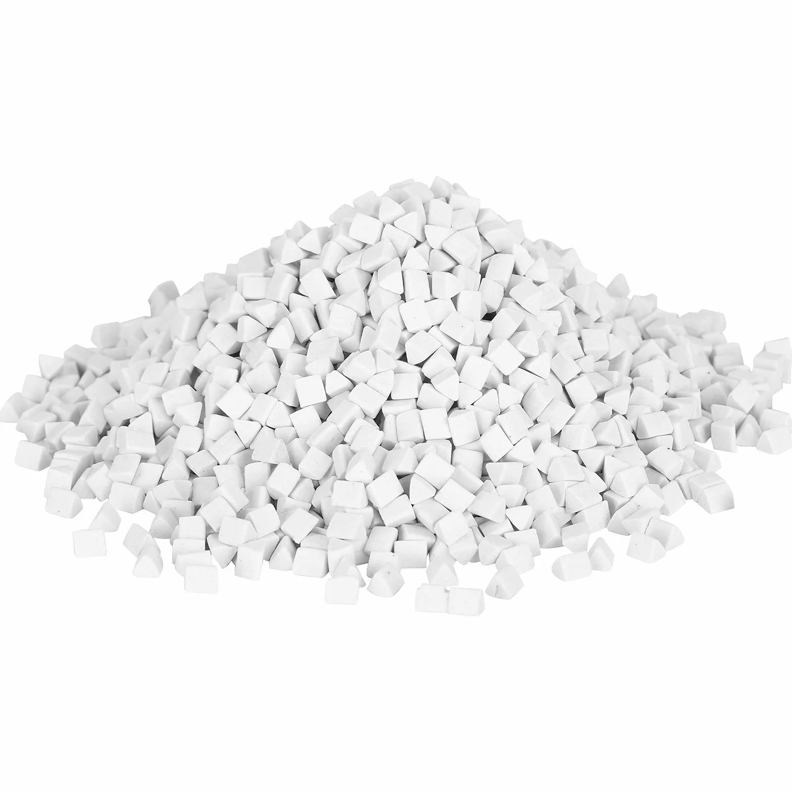 Medios Abrasivos de Cerámica Triangular 4mm para Pulir Joyas | Paquete de 500 g de Piedras de Cerámica para Proceso de Pulido con Todo Tipo de Pulidoras Vibratorias para Joyas