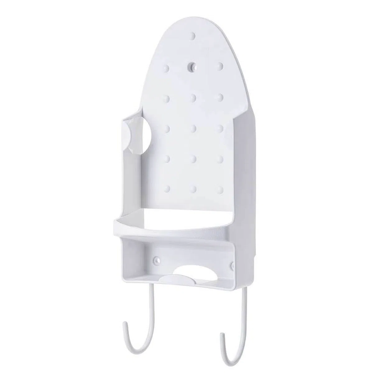 Soporte de Tabla de Planchar Montado en Pared, Organizador Resistente al Calor con Ganchos, Almacenamiento Práctico para Hogar, Armario y Hotel